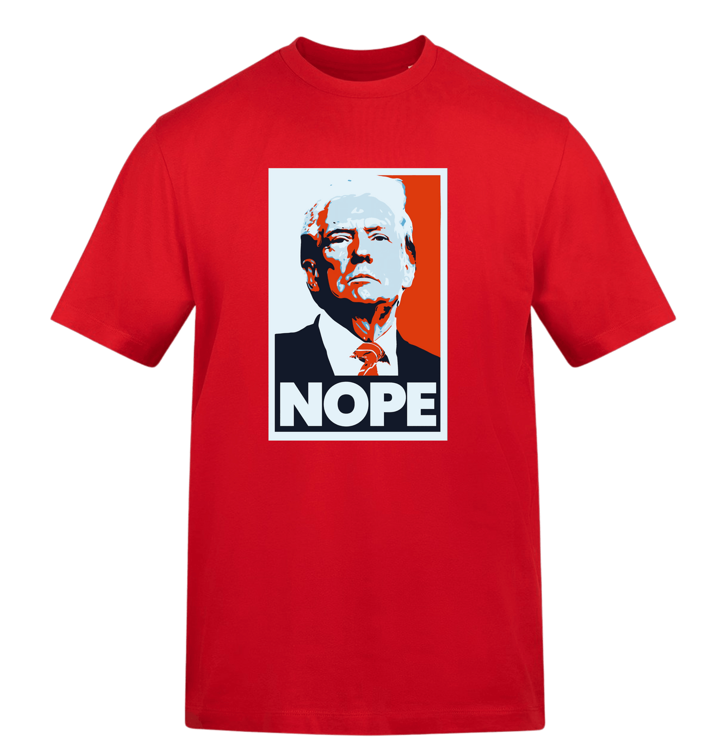 Fire Red Printed T-shirt Front