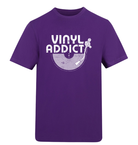Purple Printed T-shirt Front