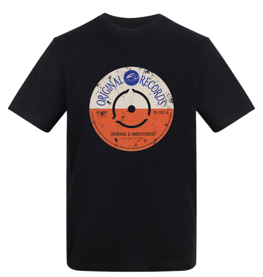 Deep Black Printed T-shirt Front