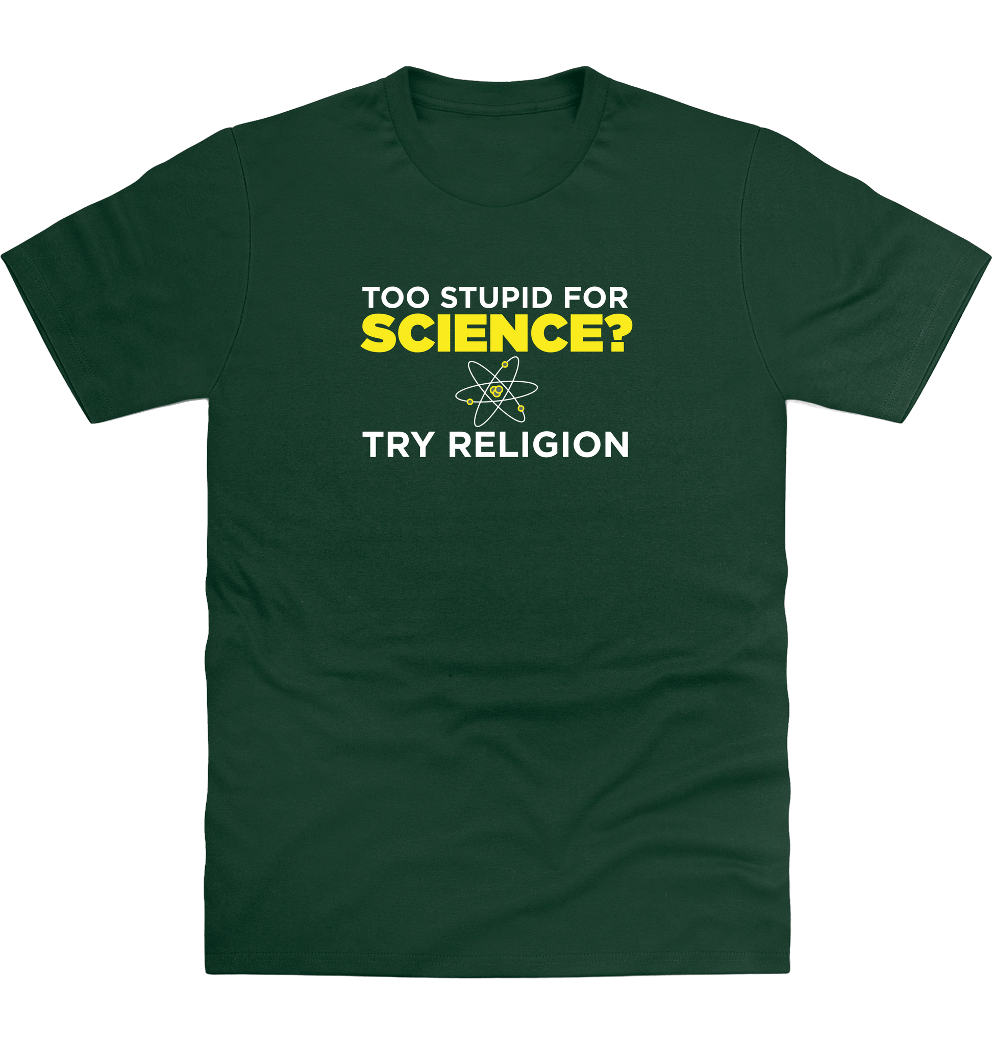 Bottle Green Printed T-shirt Front