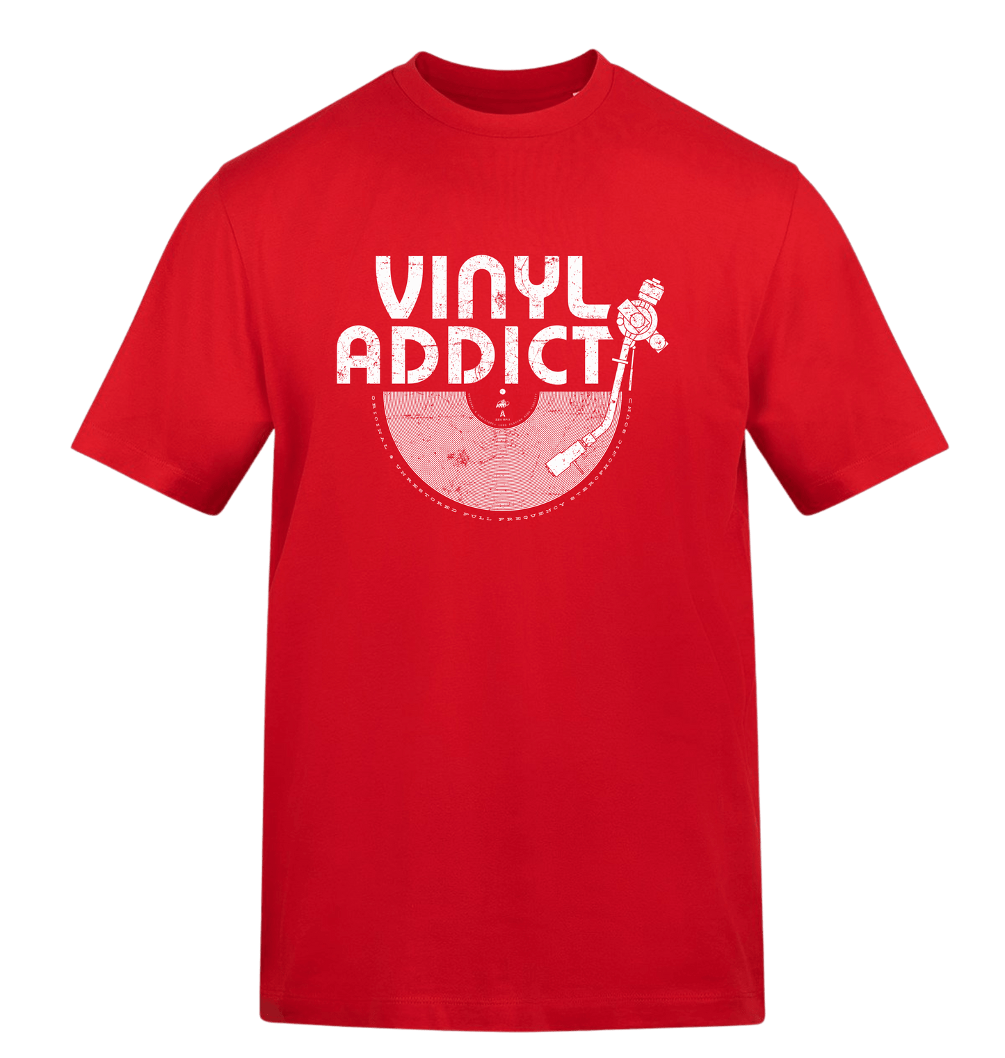 Fire Red Printed T-shirt Front