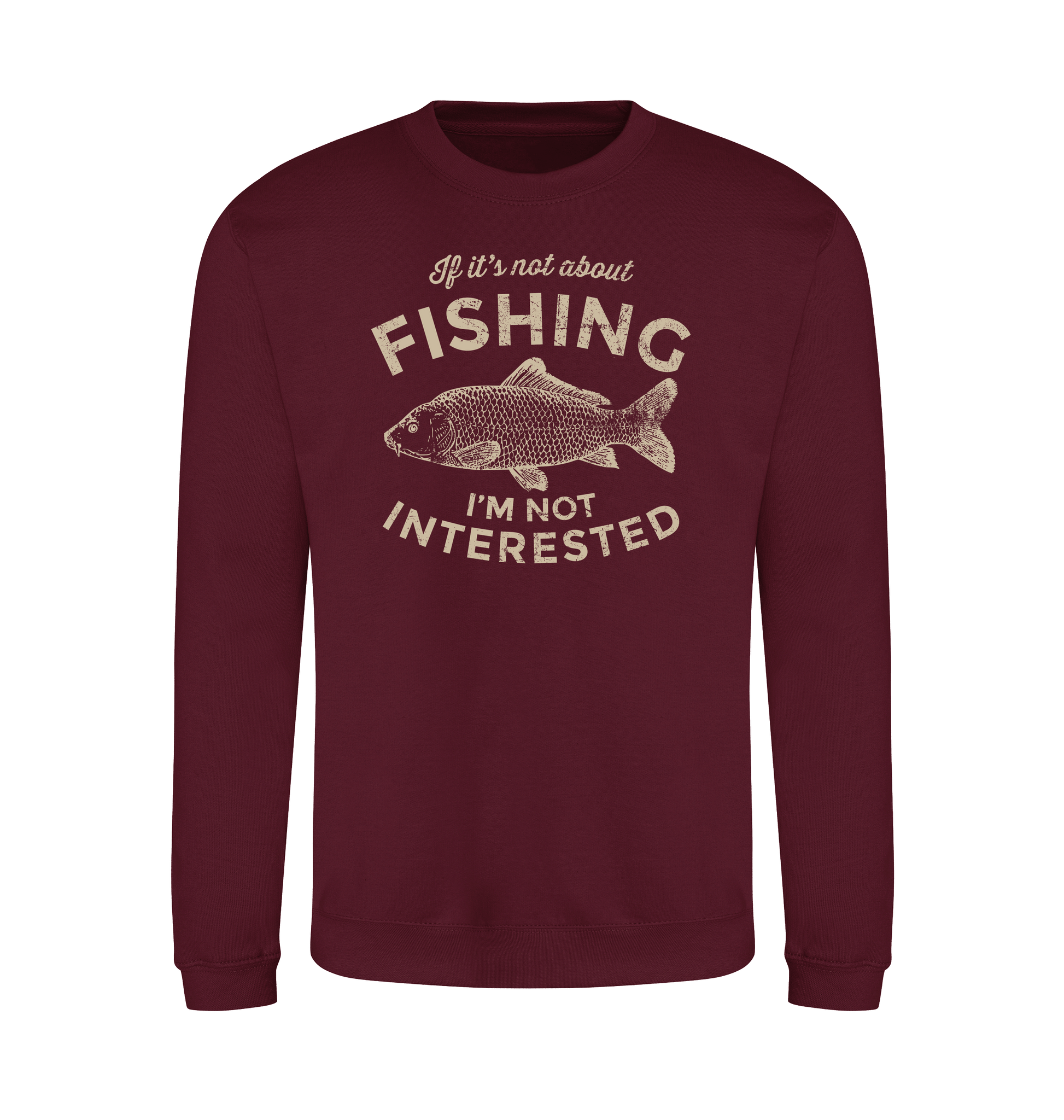 Burgundy Printed Sweater Front