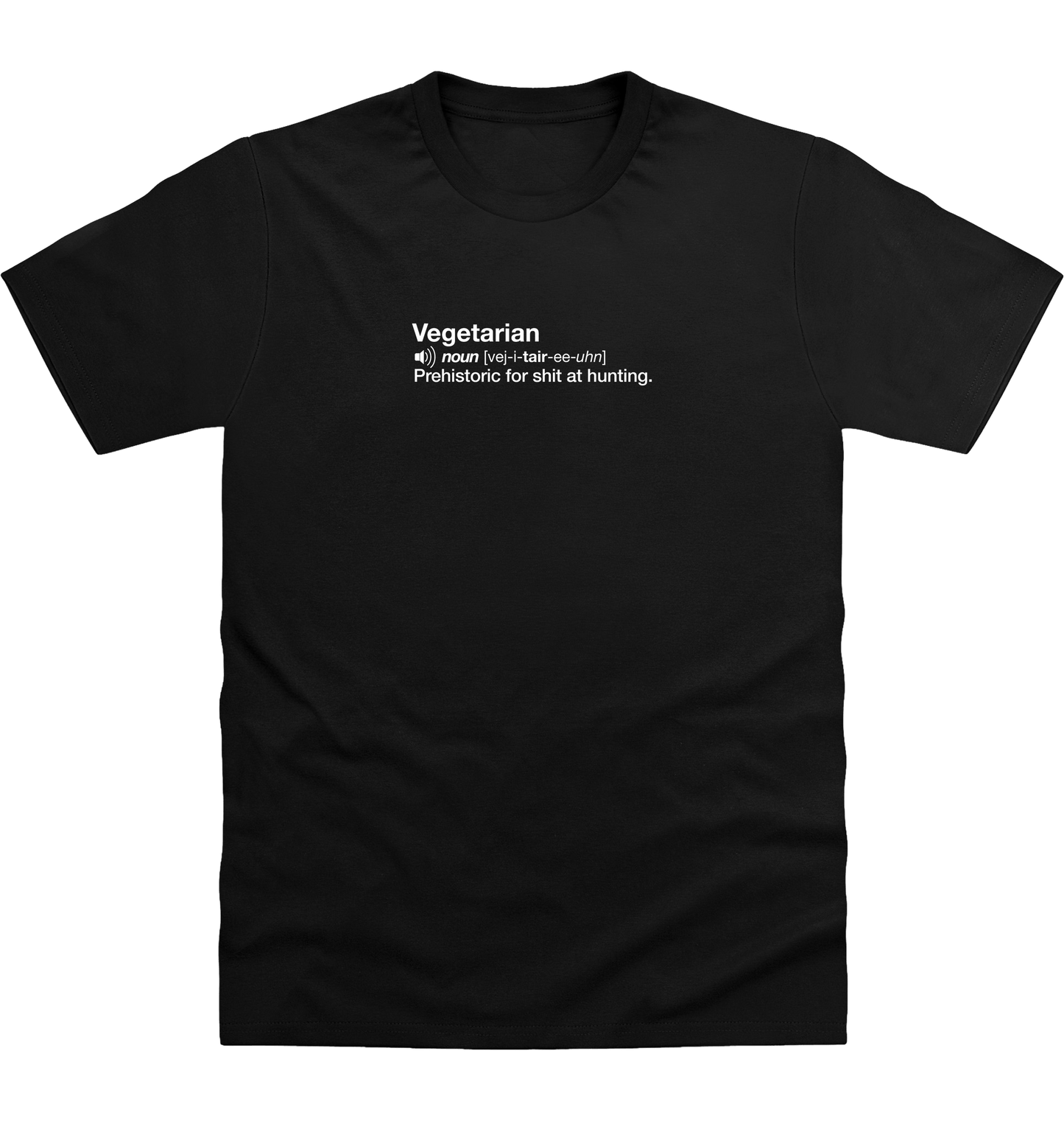 Deep Black Printed T-shirt Front