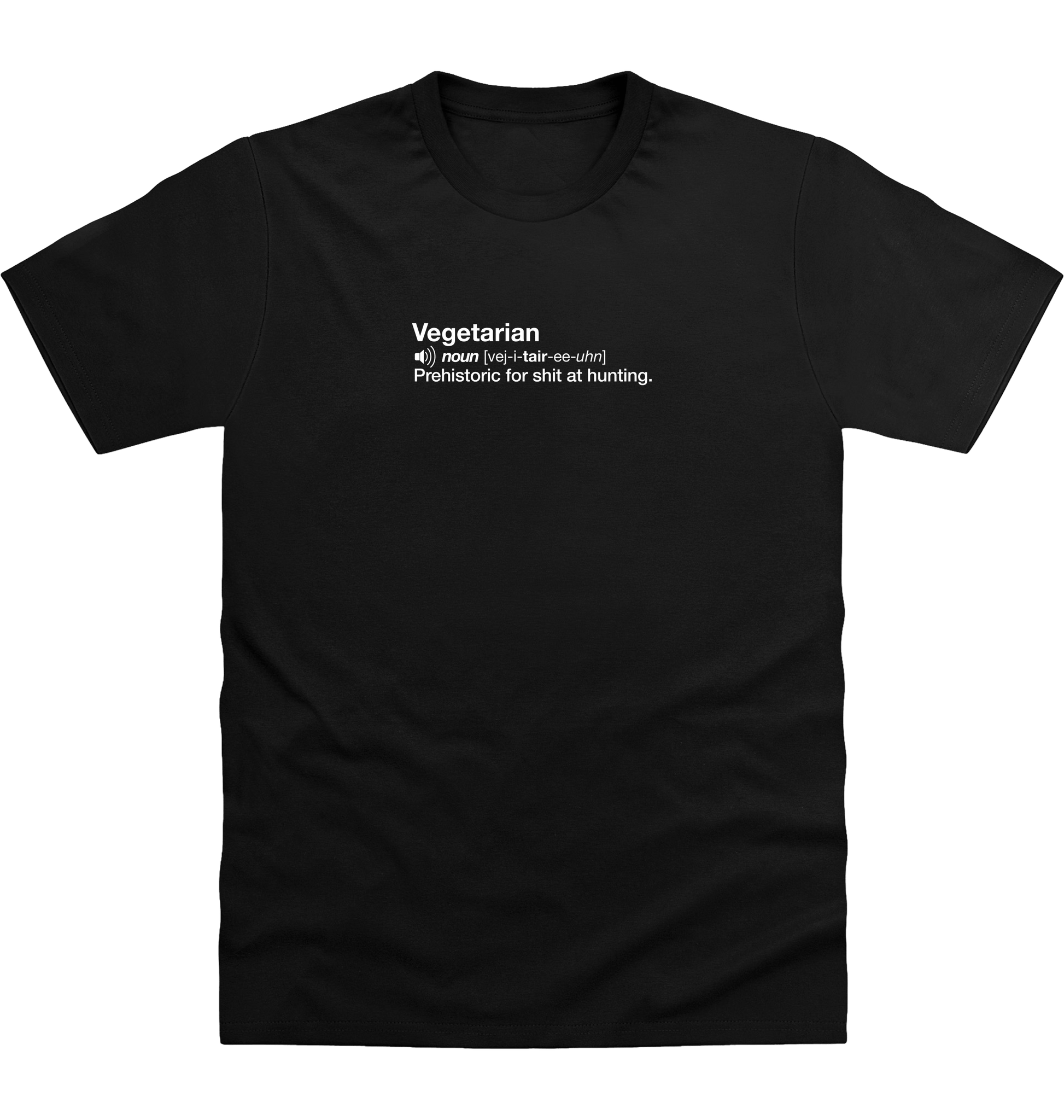 Deep Black Printed T-shirt Front