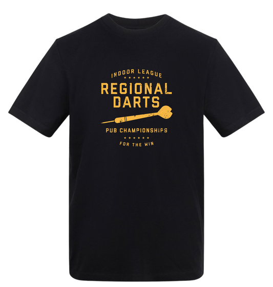 Deep Black Printed T-shirt Front