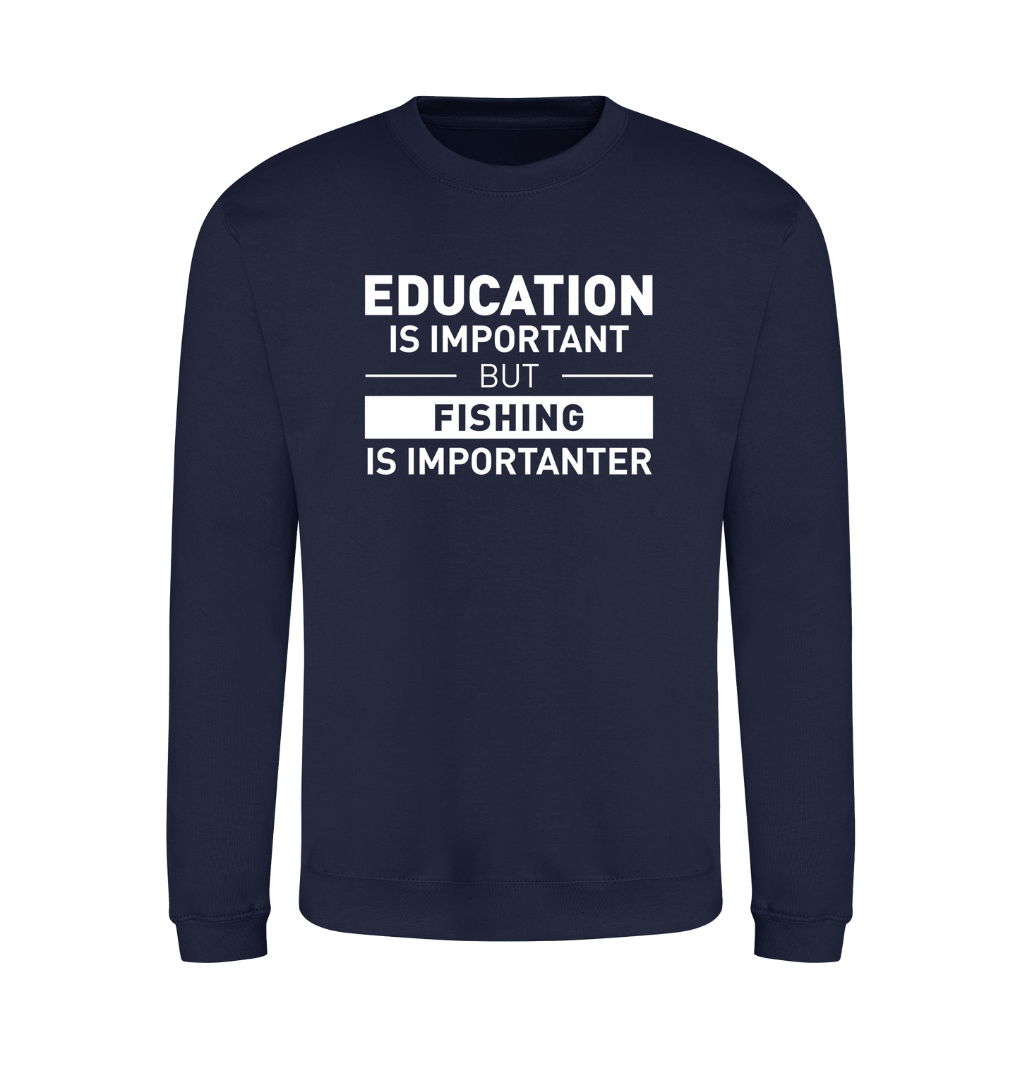 Oxford Navy Printed Sweater Front