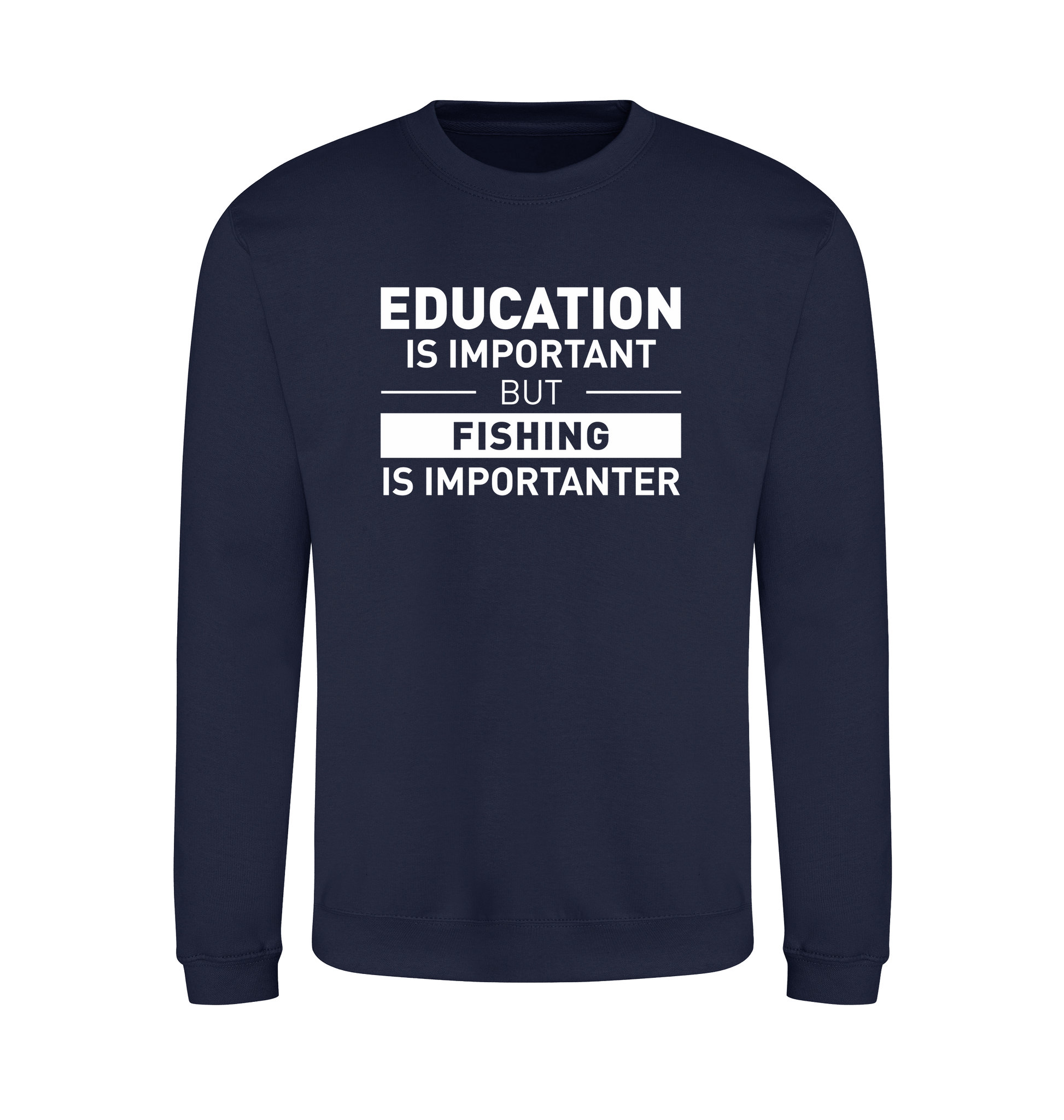 Oxford Navy Printed Sweater Front