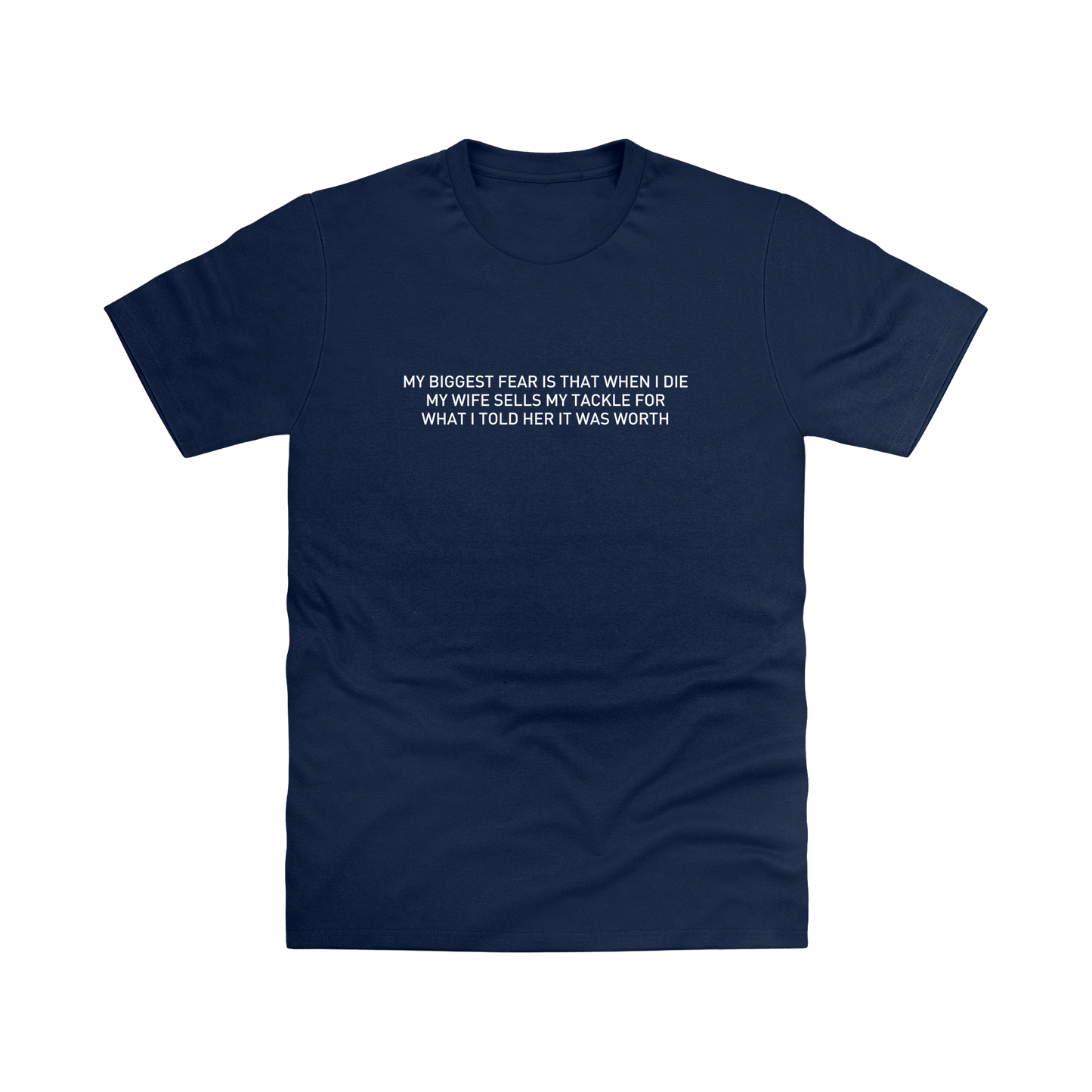 New French Navy Printed T-shirt Front