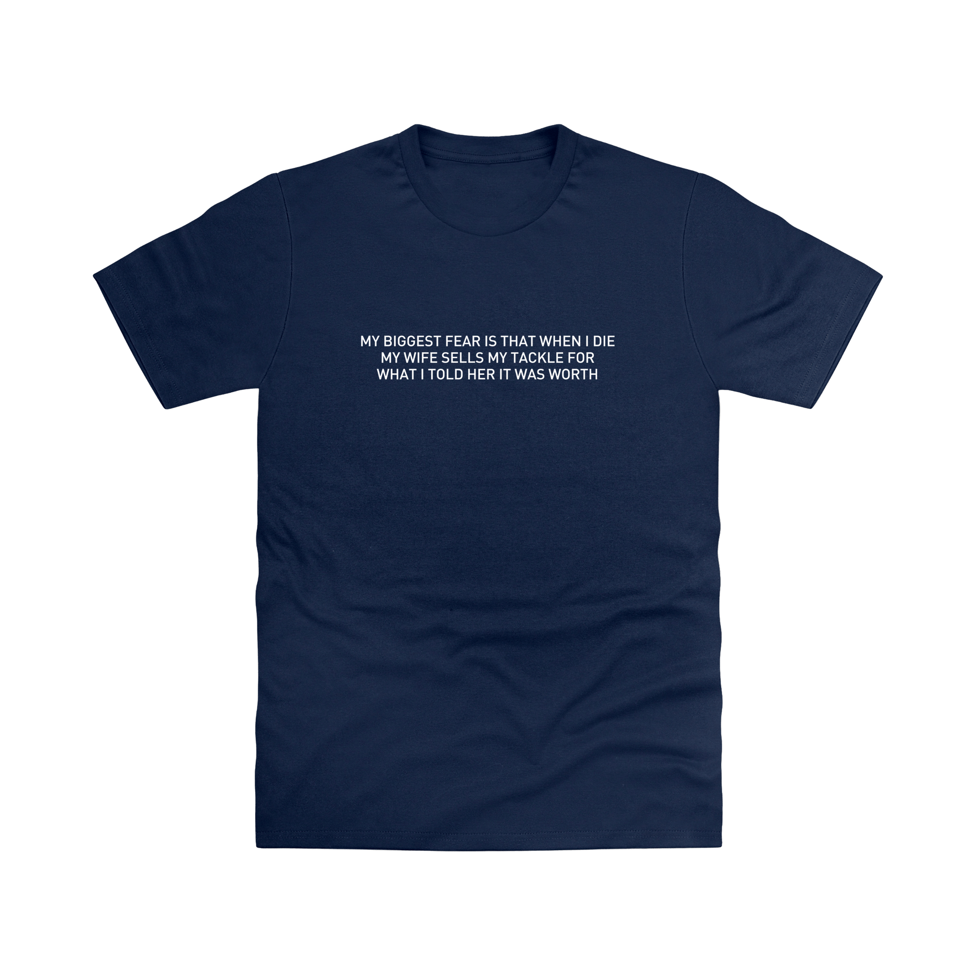 New French Navy Printed T-shirt Front