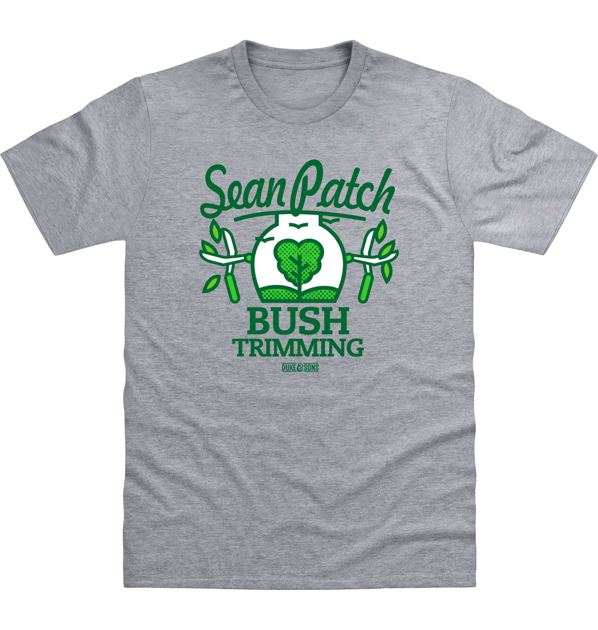 Heather Grey Printed T-shirt Front