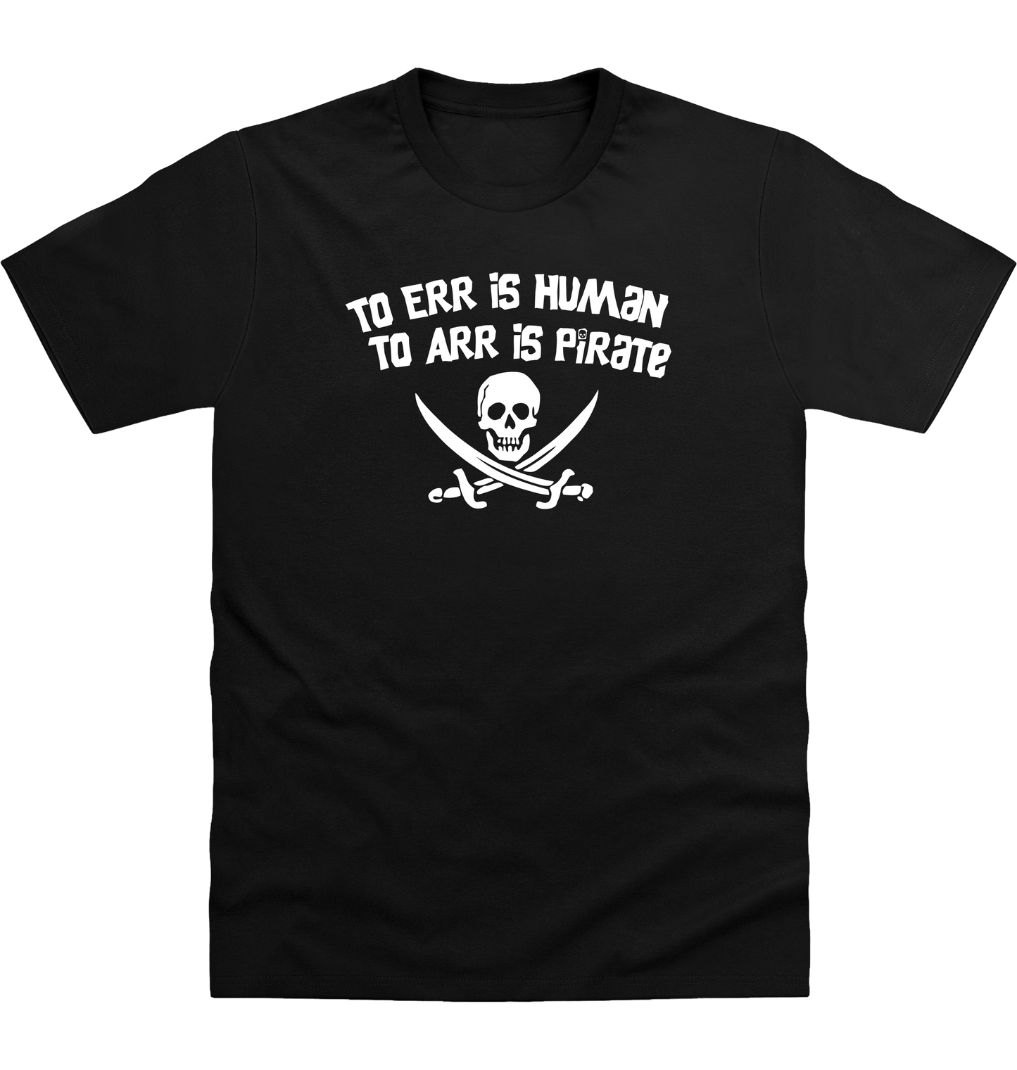 Deep Black Printed T-shirt Front