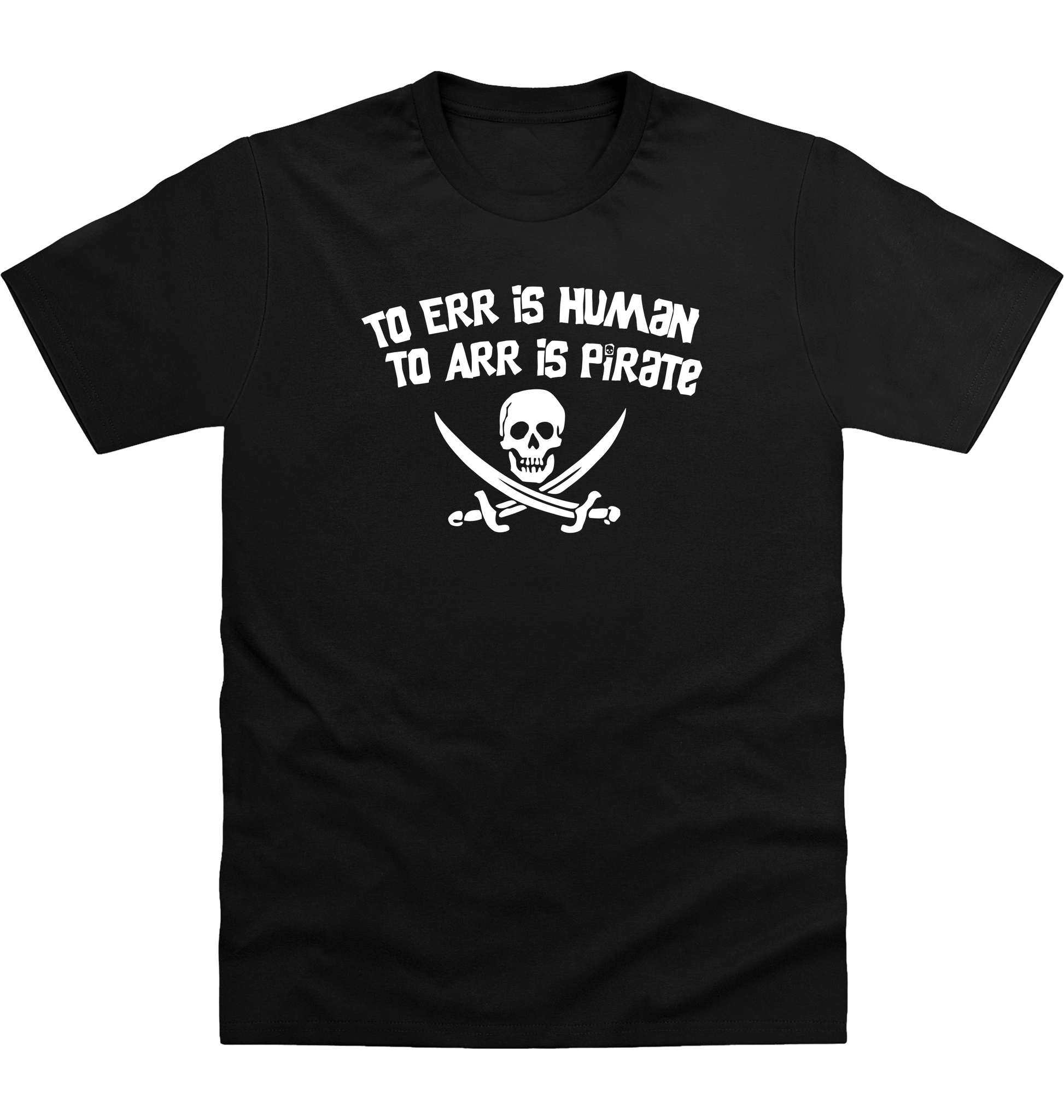 Deep Black Printed T-shirt Front