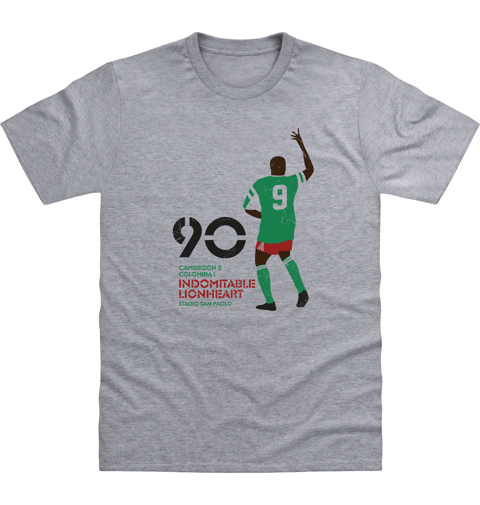 Heather Grey Printed T-shirt Front