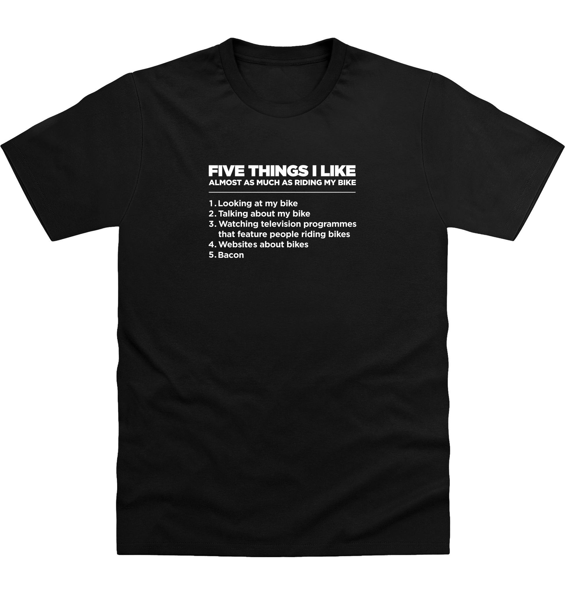 Deep Black Printed T-shirt Front