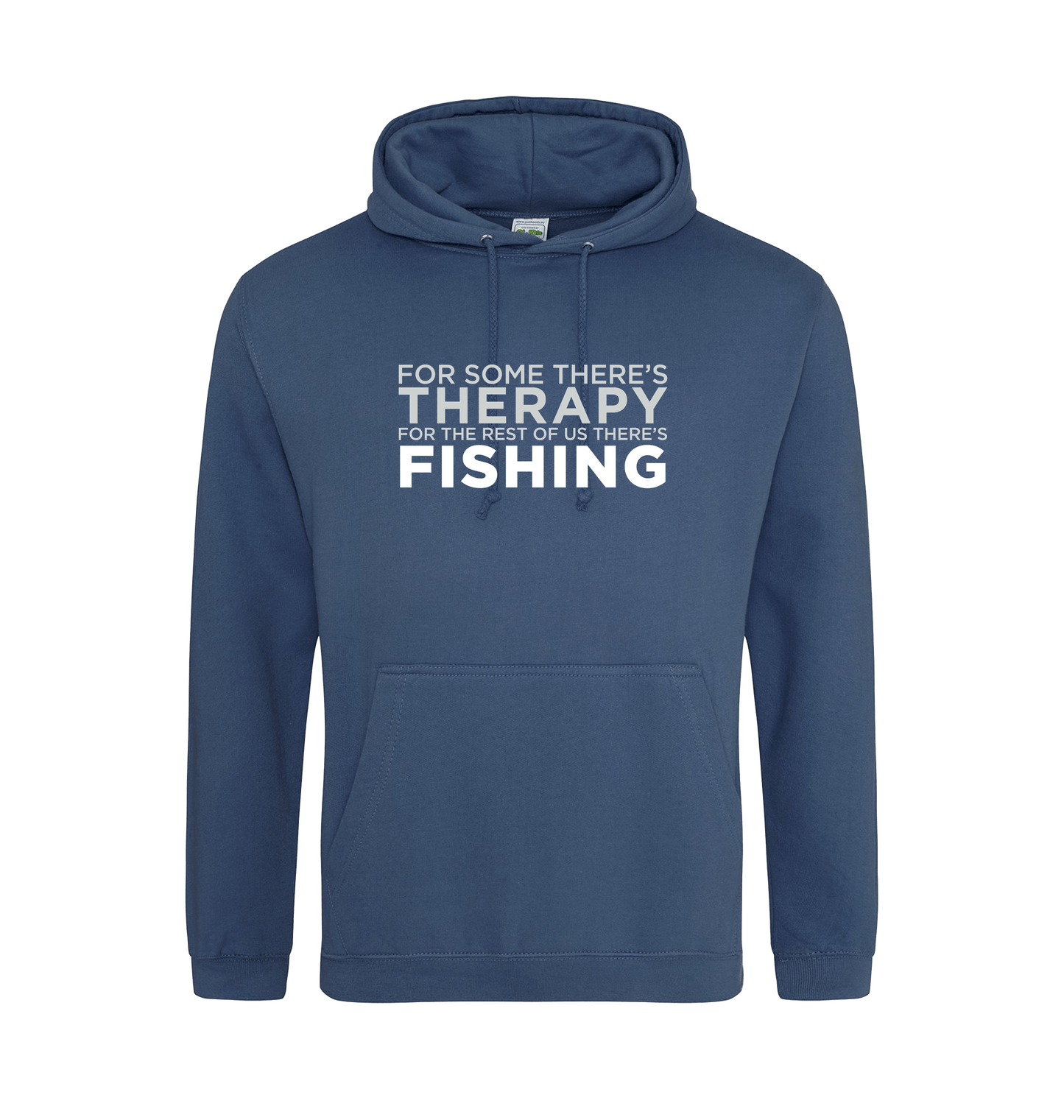 Airforce Blue Printed Hoody Front