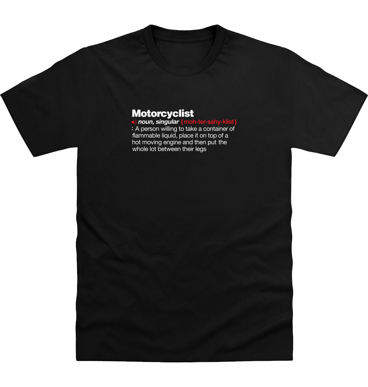 Deep Black Printed T-shirt Front