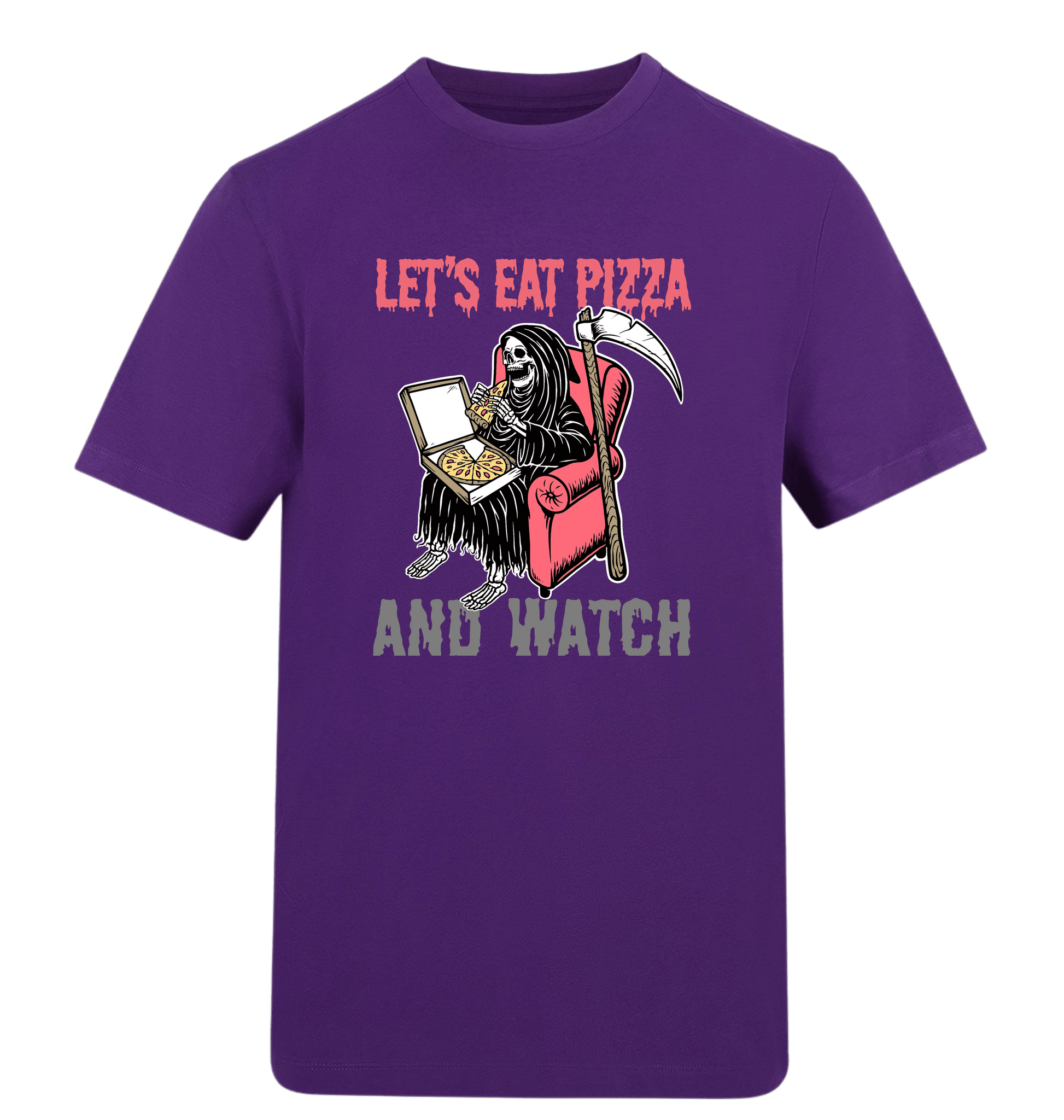 Purple Printed T-shirt Front