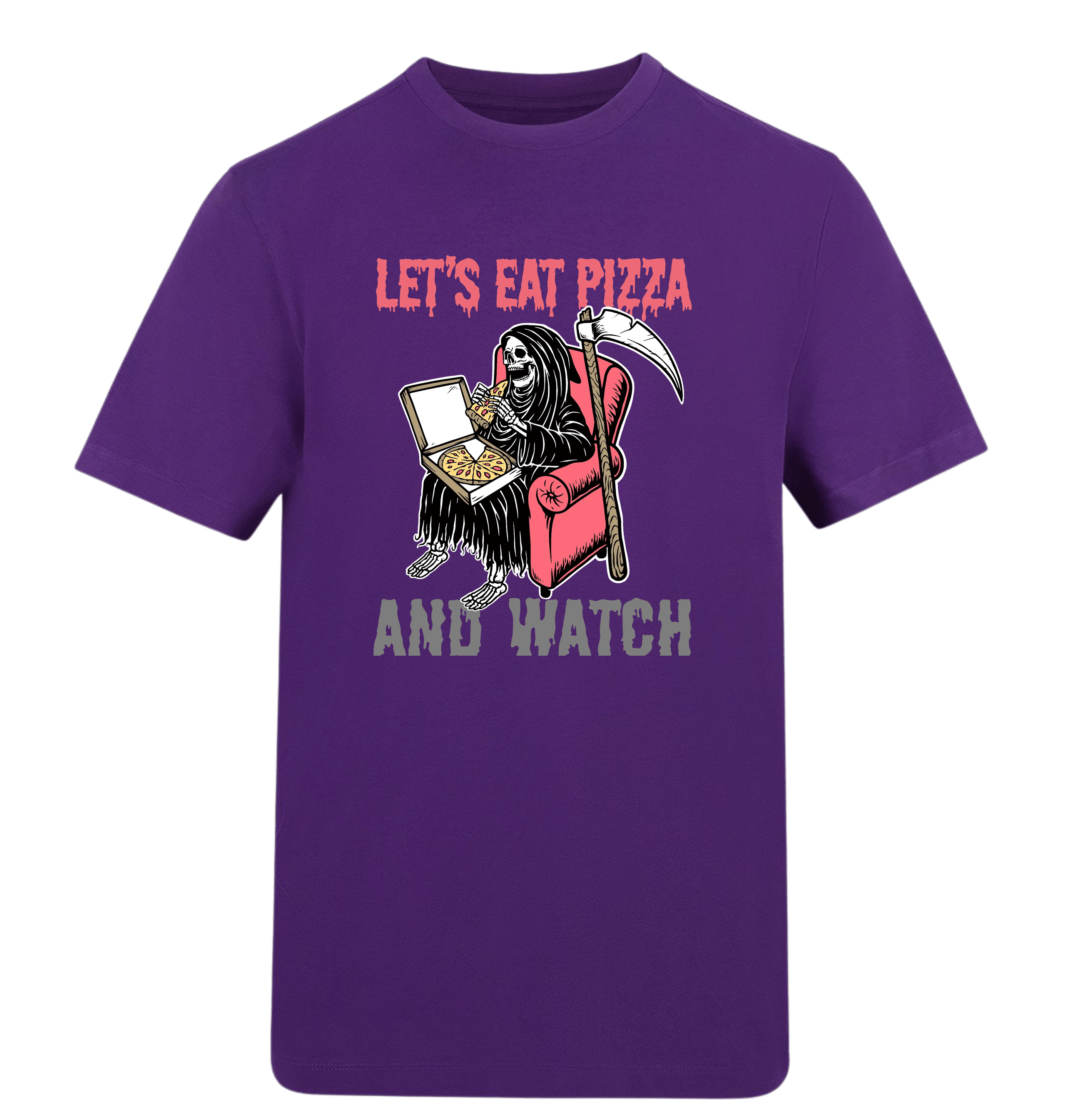 Purple Printed T-shirt Front