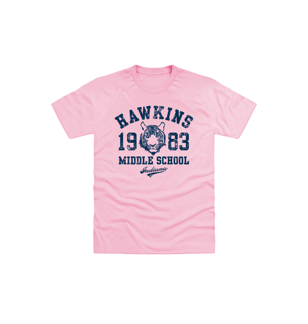Light Pink Printed Kids T-Shirt Front