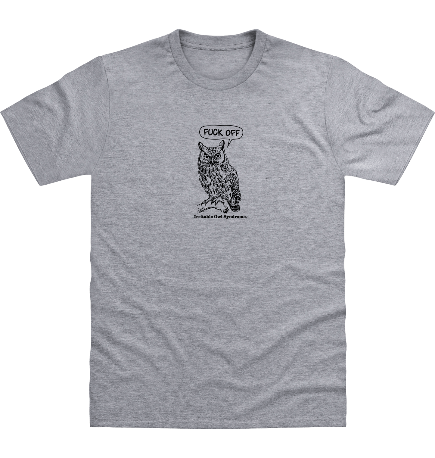 Heather Grey Printed T-shirt Front