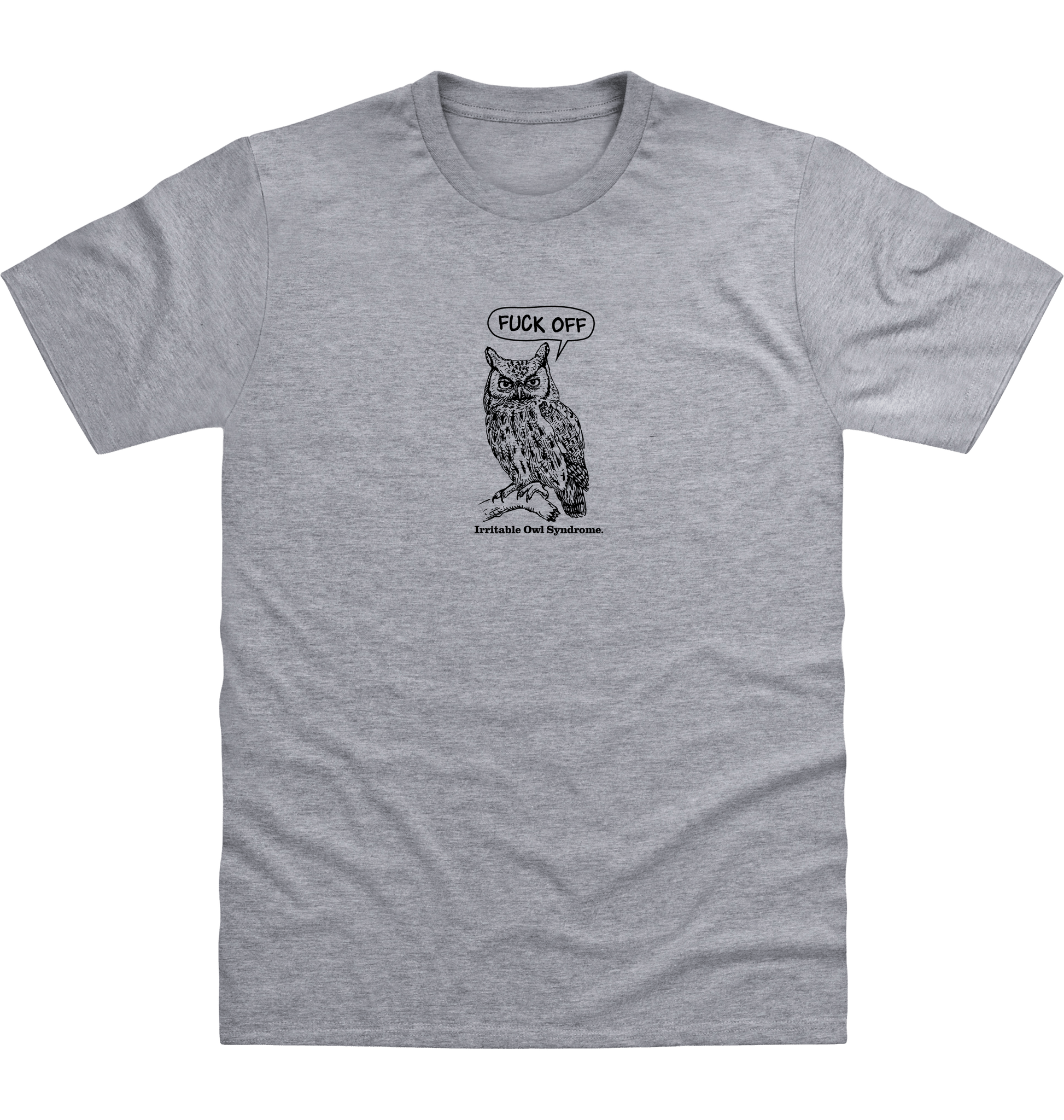 Heather Grey Printed T-shirt Front
