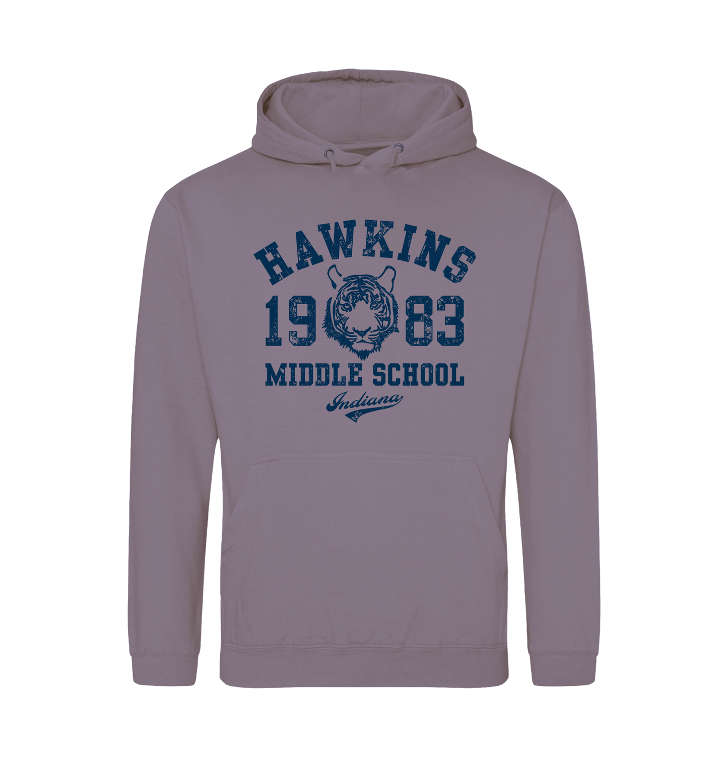 Dusty Lilac Printed Hoody Front