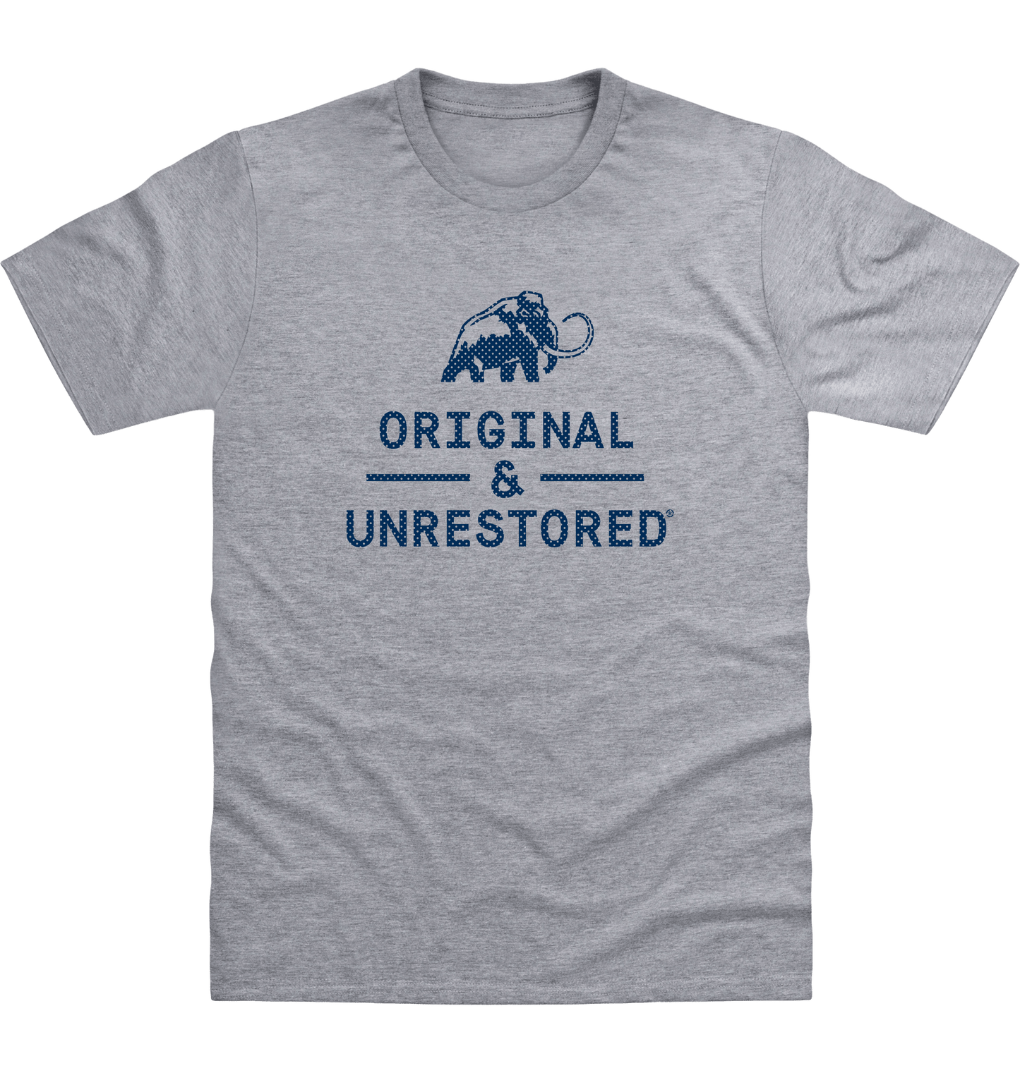 Heather Grey Printed T-shirt Front