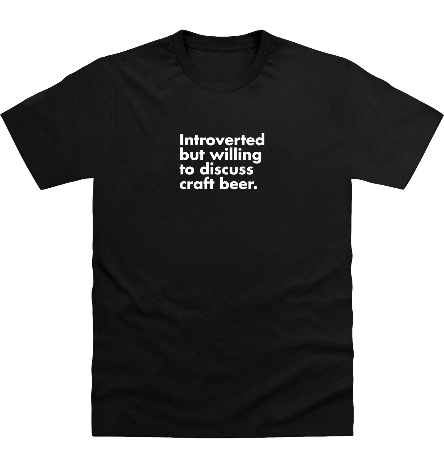 Deep Black Printed T-shirt Front