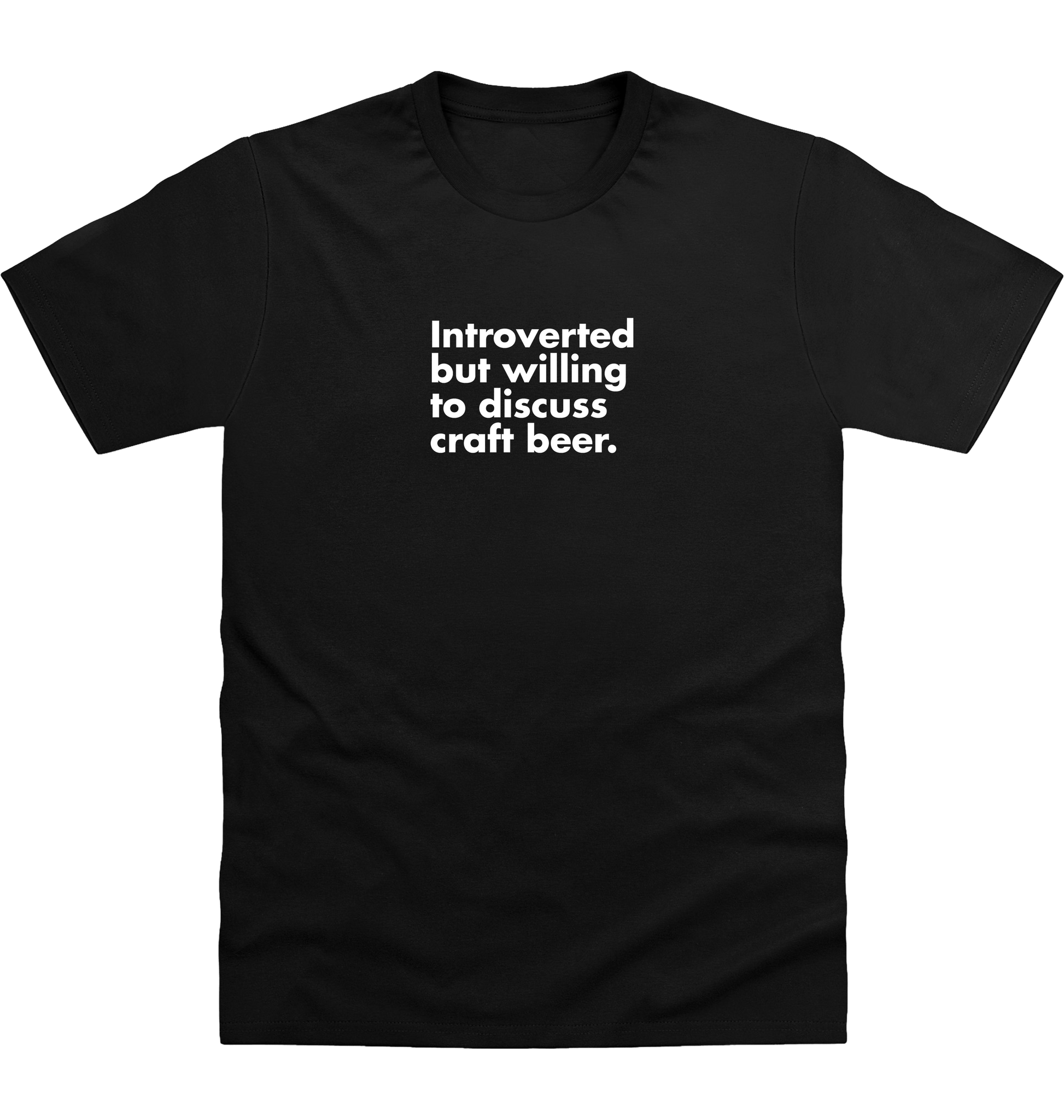 Deep Black Printed T-shirt Front