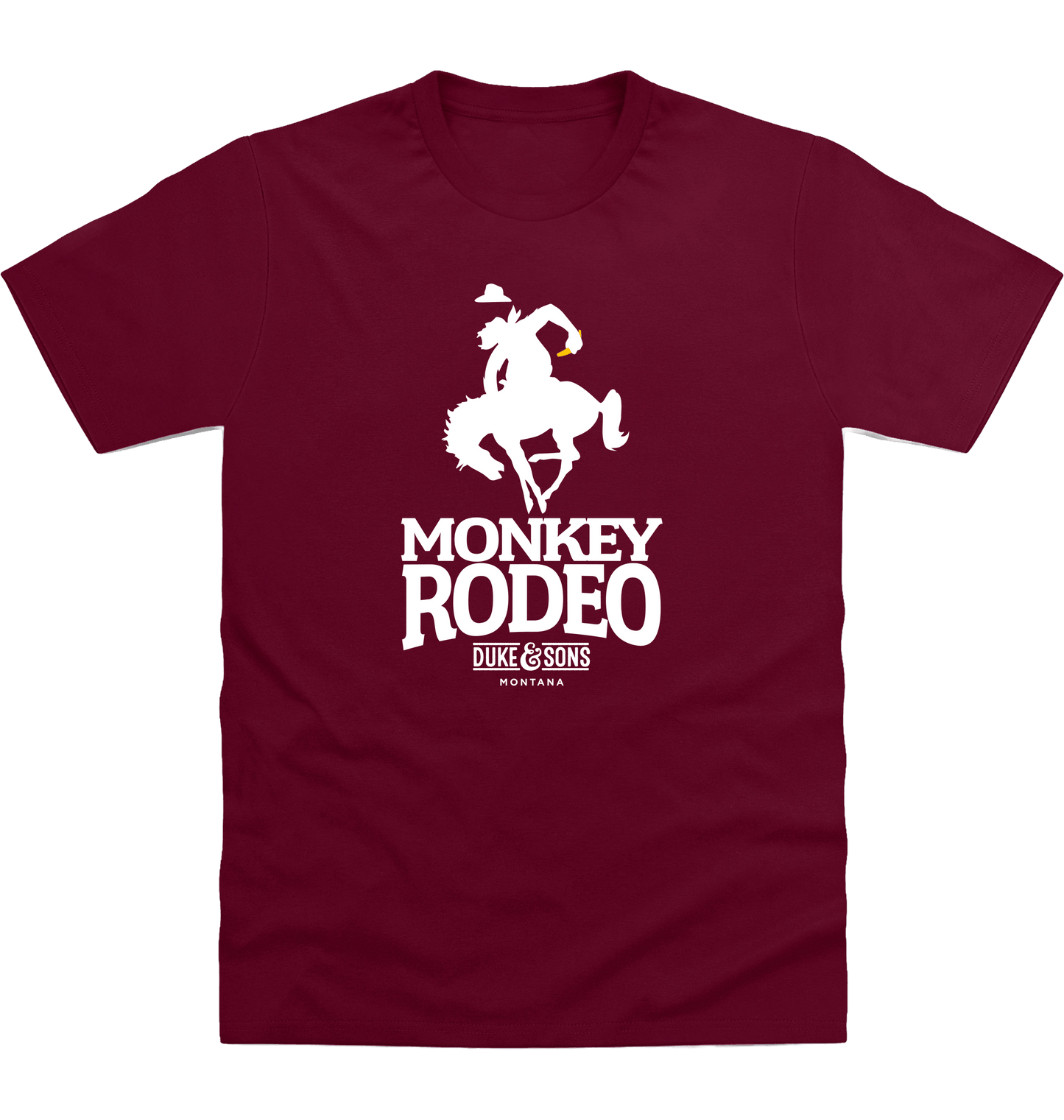 Burgundy Printed T-shirt Front