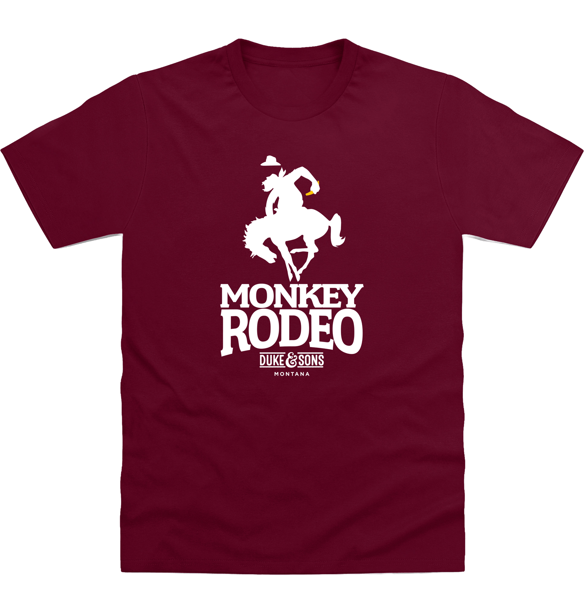 Burgundy Printed T-shirt Front