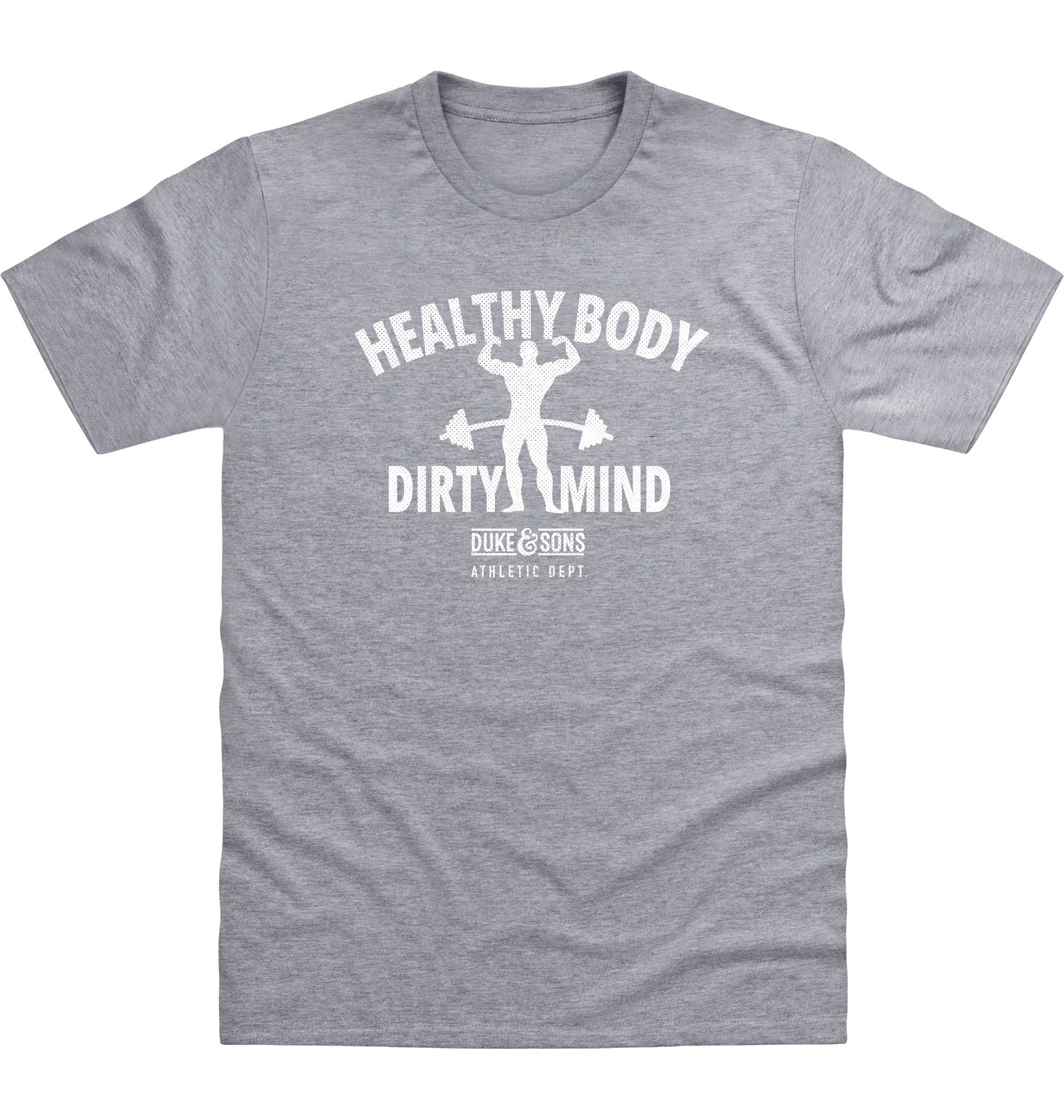Heather Grey Printed T-shirt Front