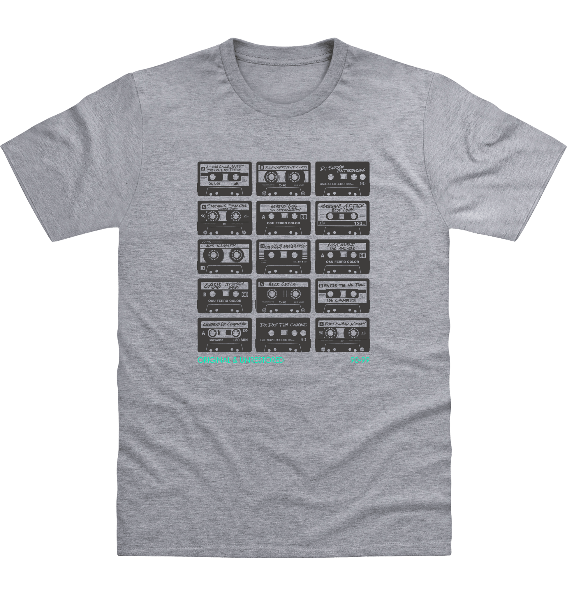 Heather Grey Printed T-shirt Front