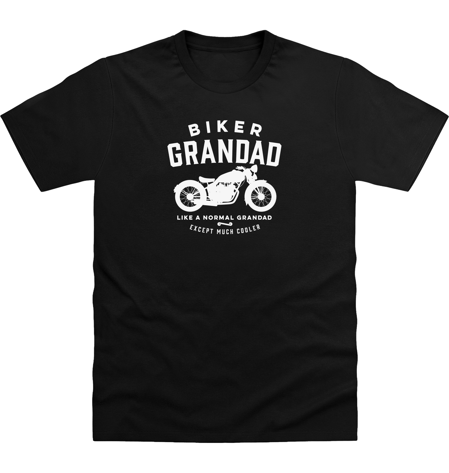 Deep Black Printed T-shirt Front