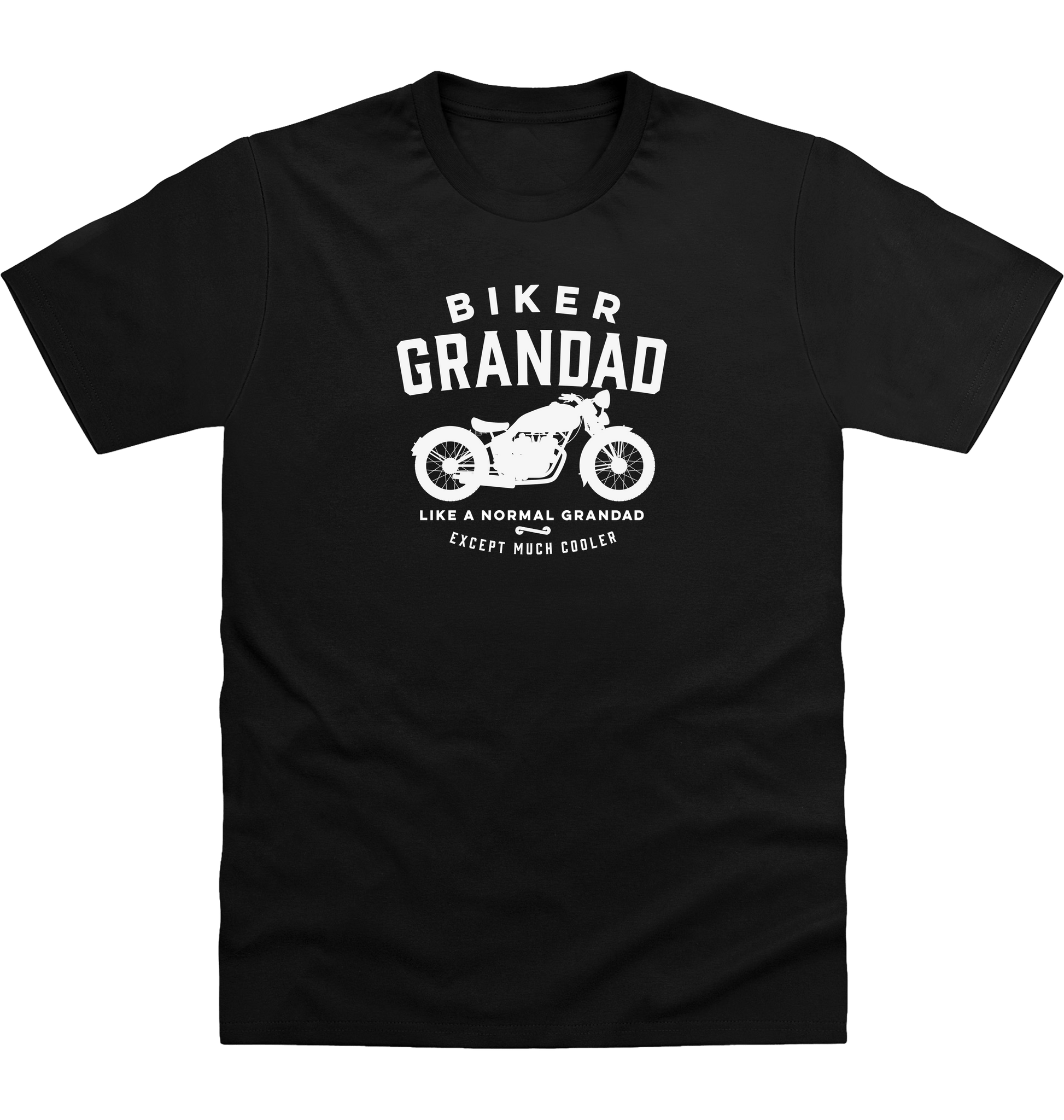 Deep Black Printed T-shirt Front
