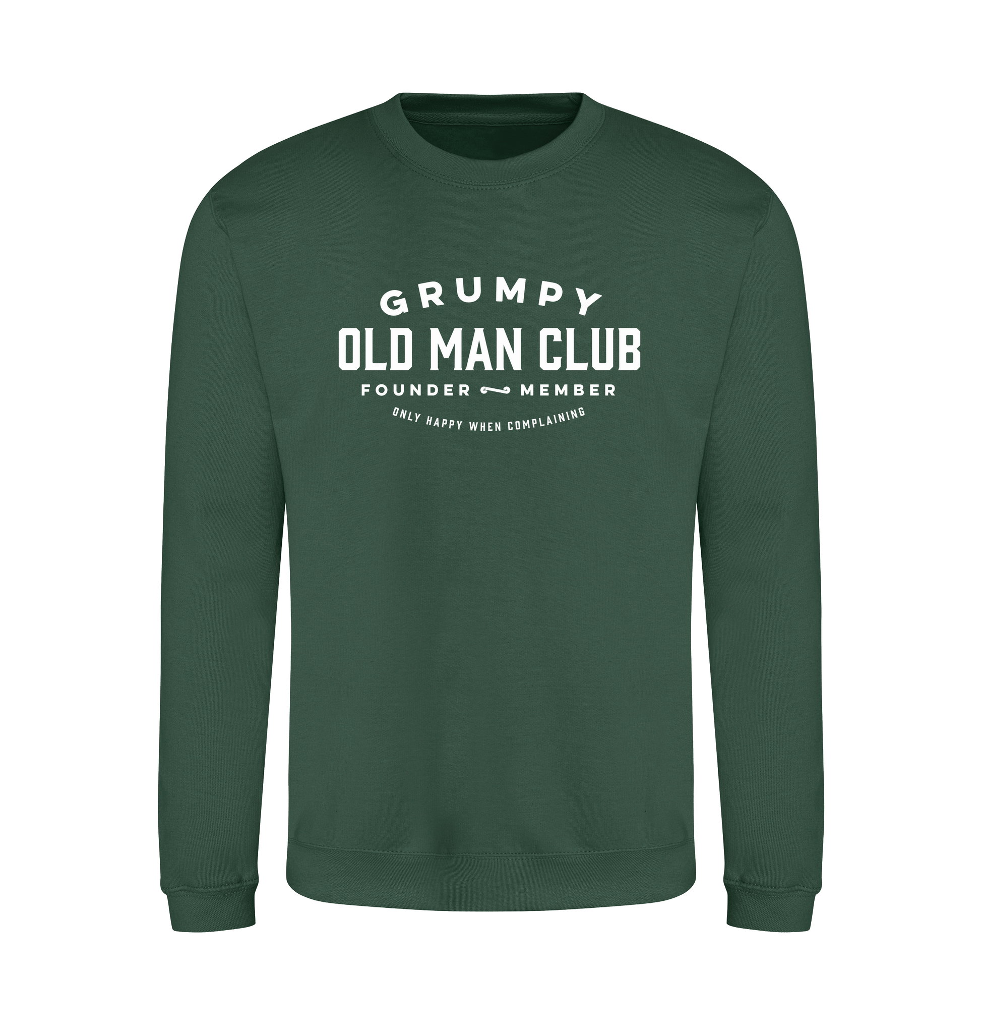Bottle Green Printed Sweater Front