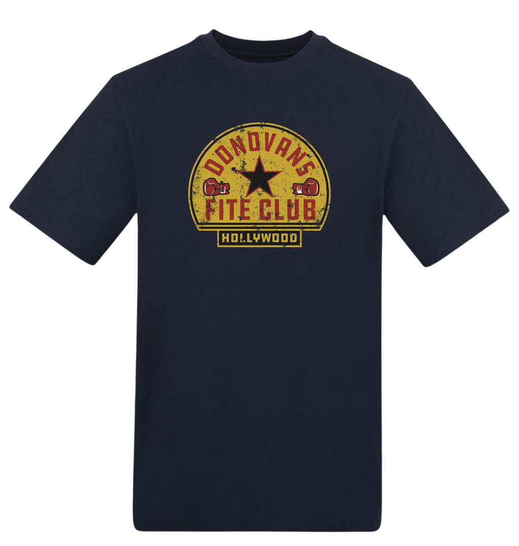 New French Navy Printed T-shirt Front