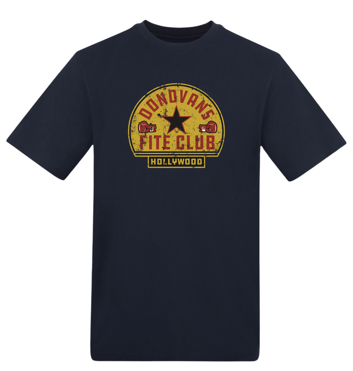 New French Navy Printed T-shirt Front