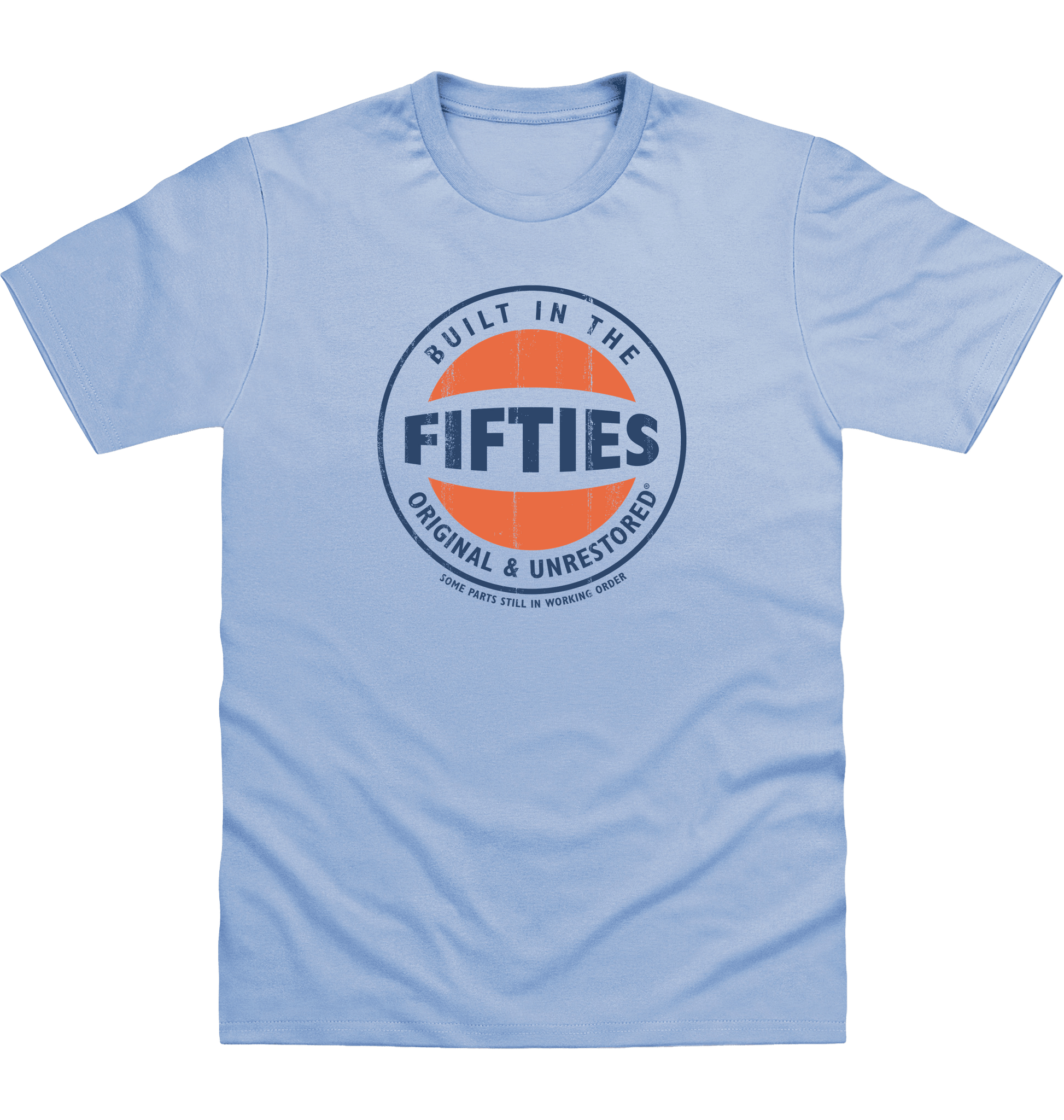 Sky Blue Printed T-shirt Front