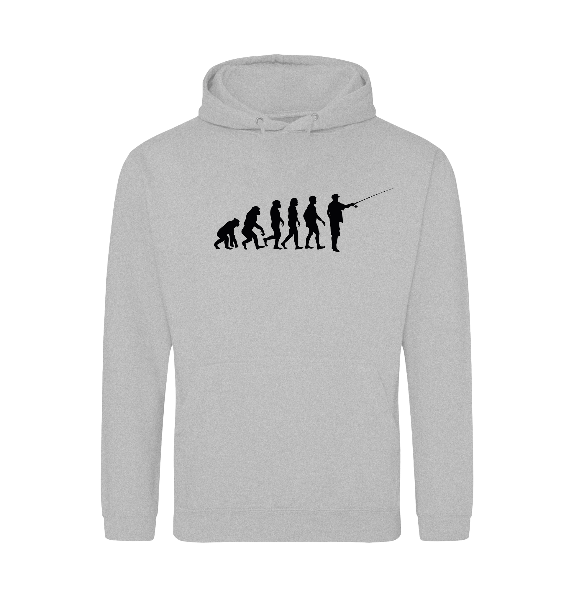 Heather Grey Printed Hoody Front