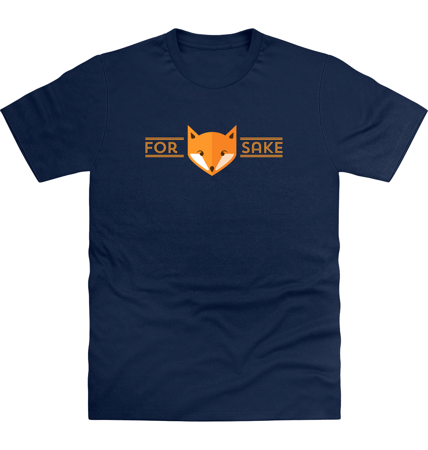 New French Navy Printed T-shirt Front
