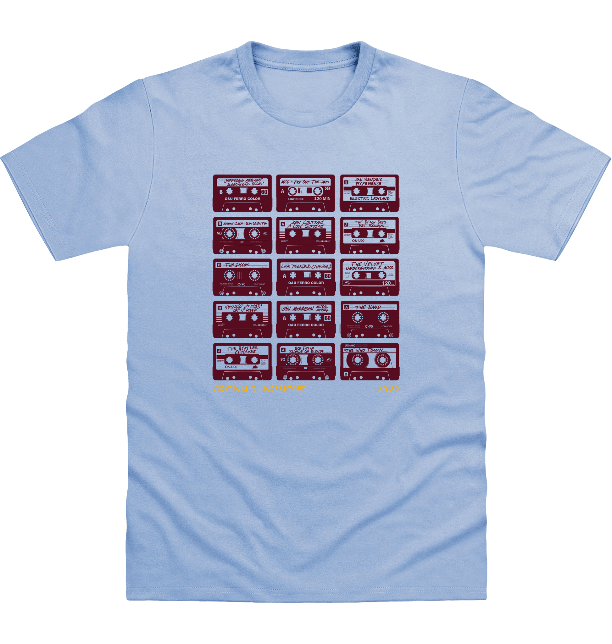Sky Blue Printed T-shirt Front