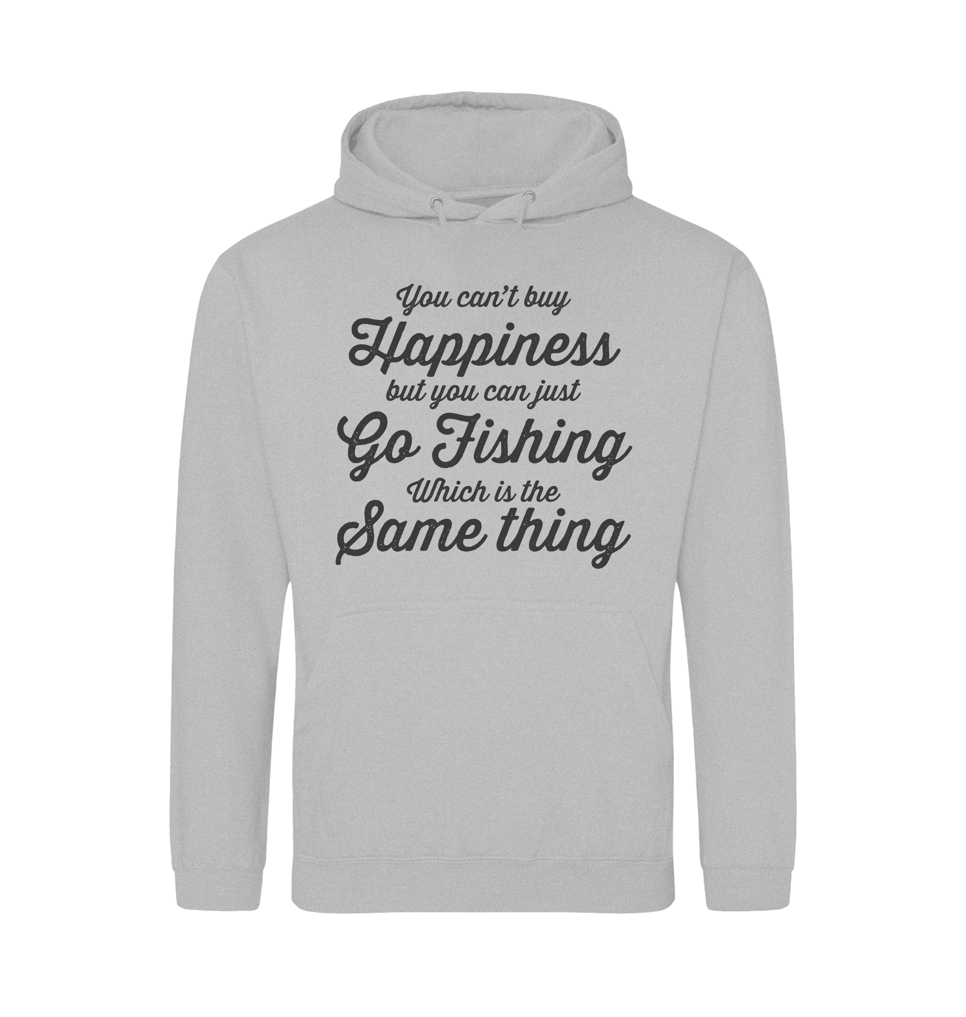 Heather Grey Printed Hoody Front