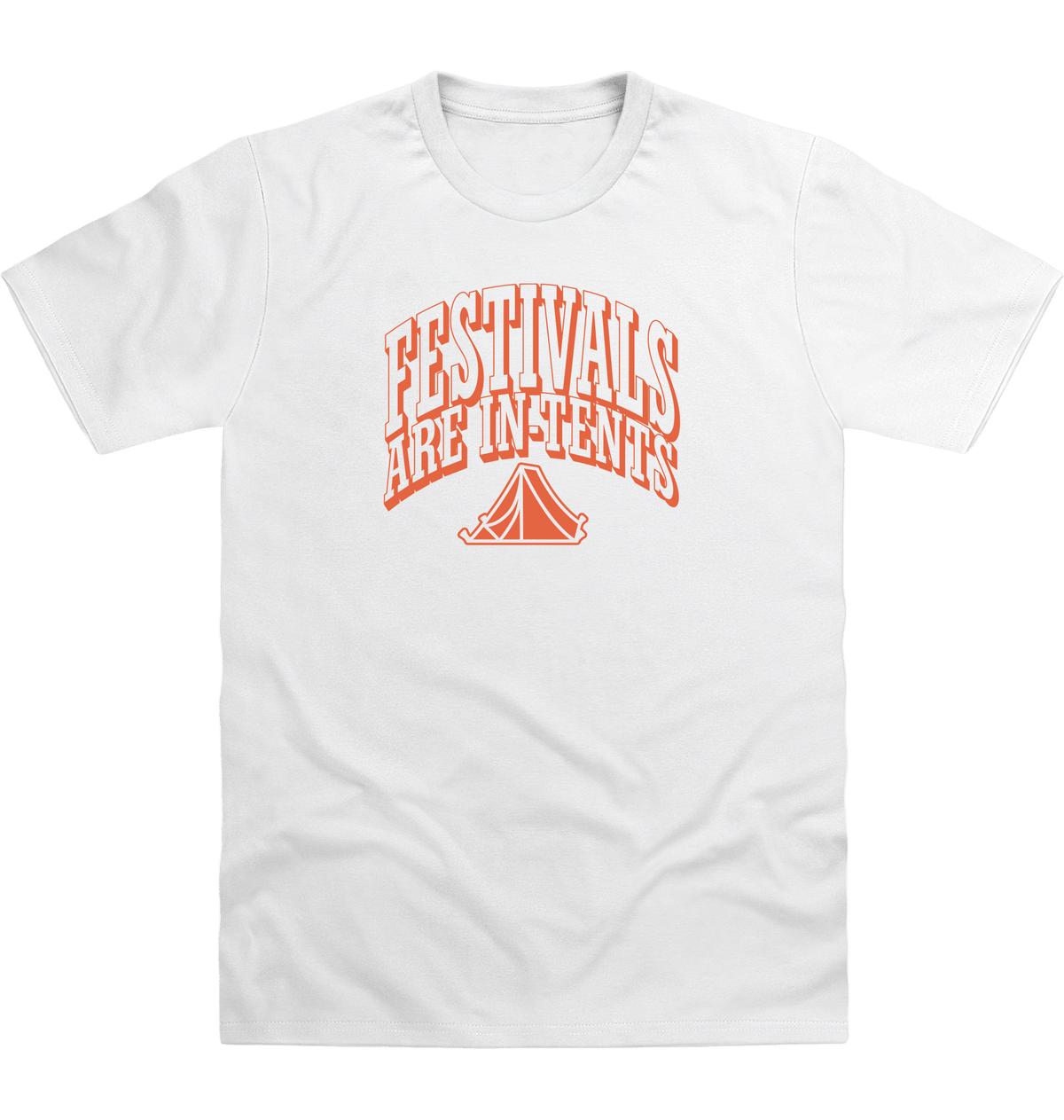 Arctic White Printed T-shirt Front