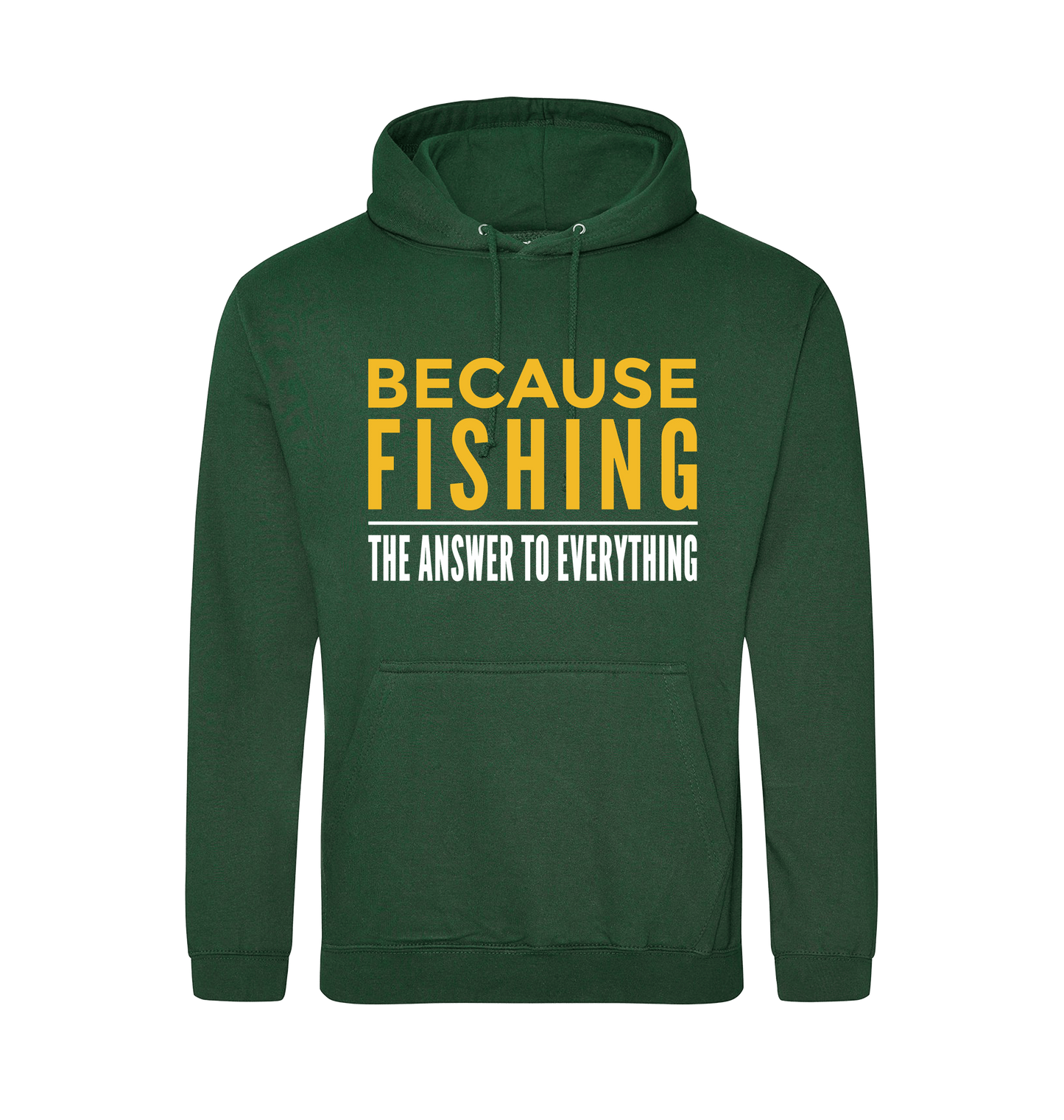 Bottle Green Printed Hoody Front