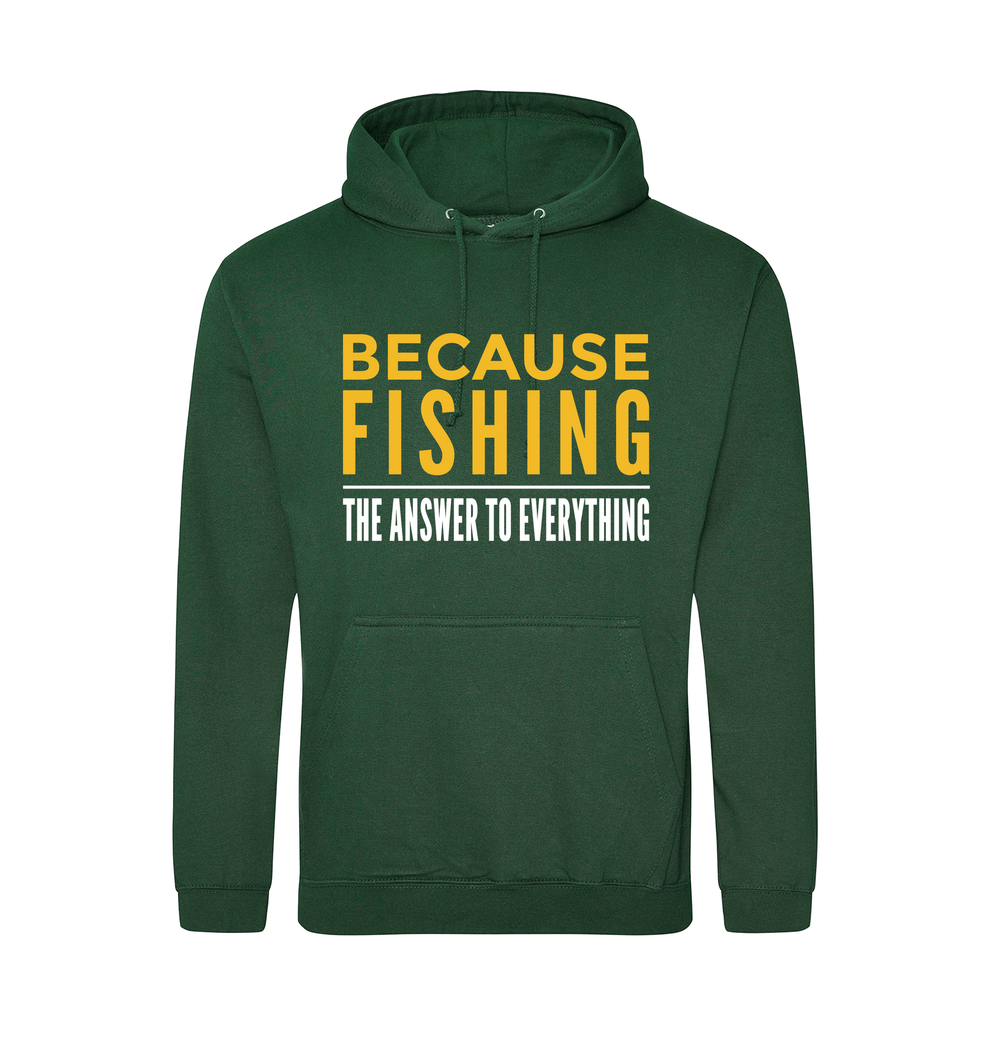 Bottle Green Printed Hoody Front