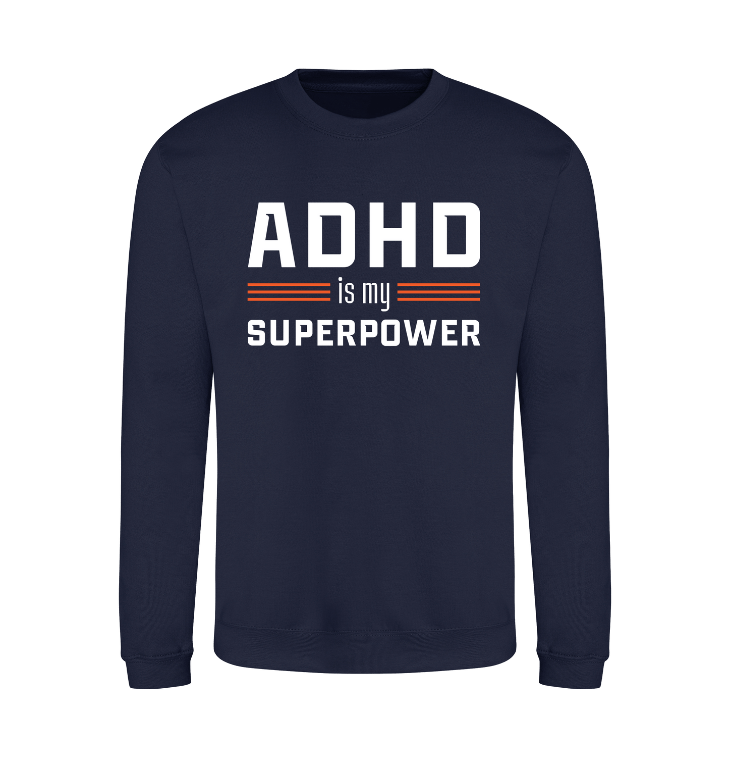 Oxford Navy Printed Sweater Front