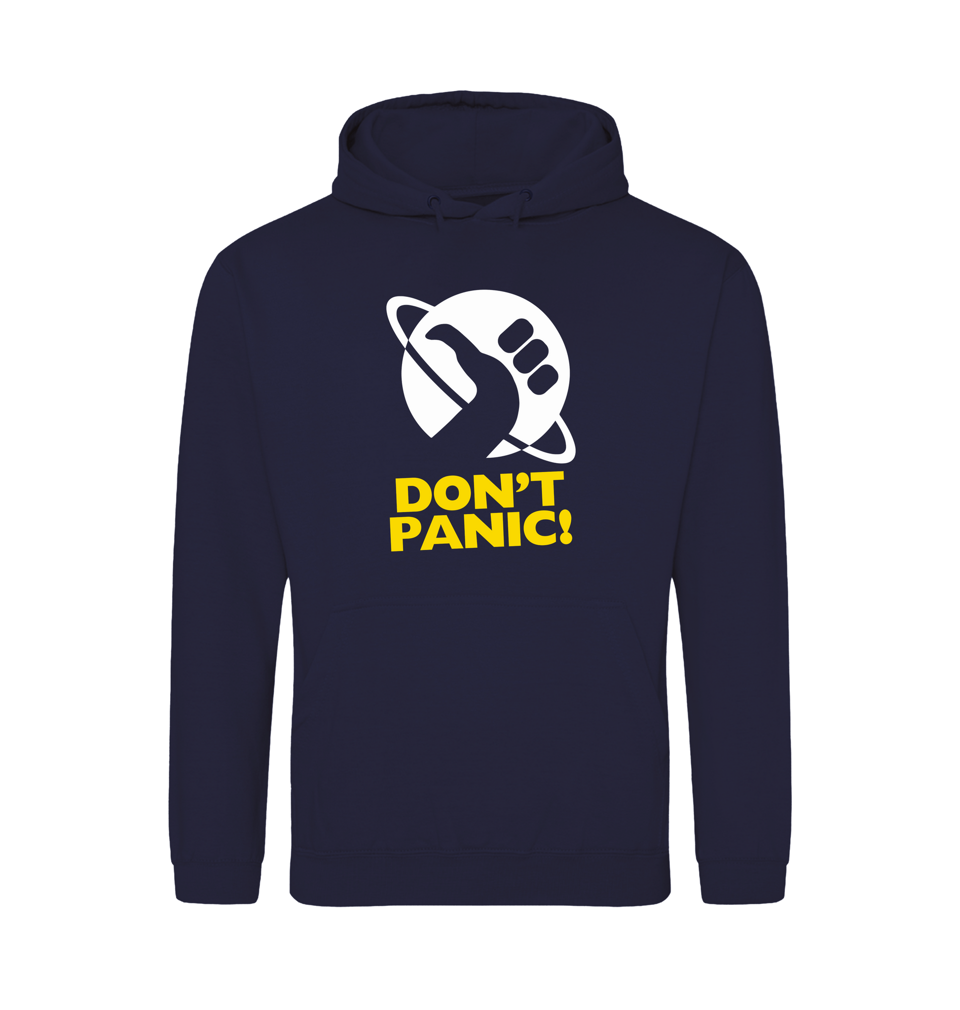 Oxford Navy Printed Hoody Front