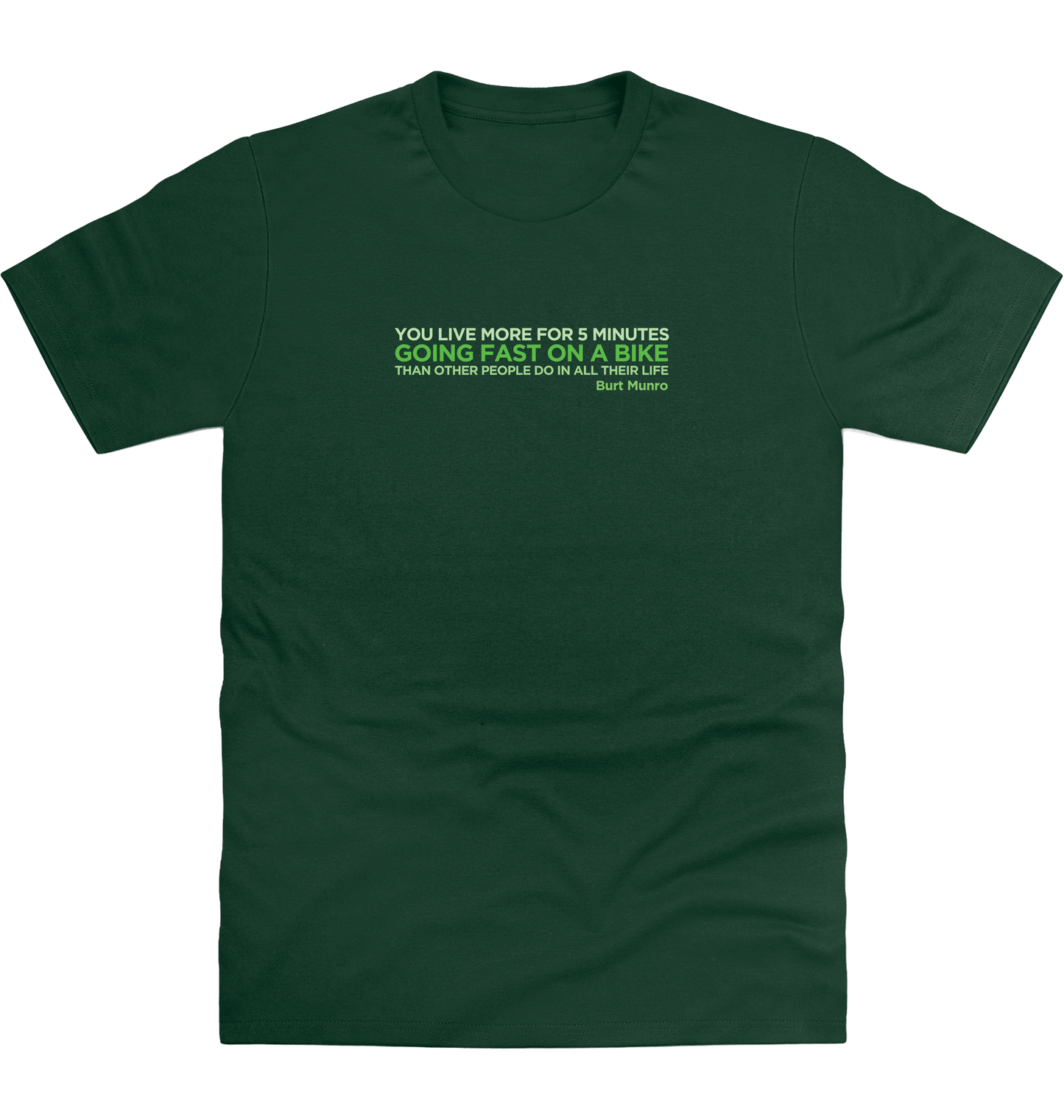 Bottle Green Printed T-shirt Front