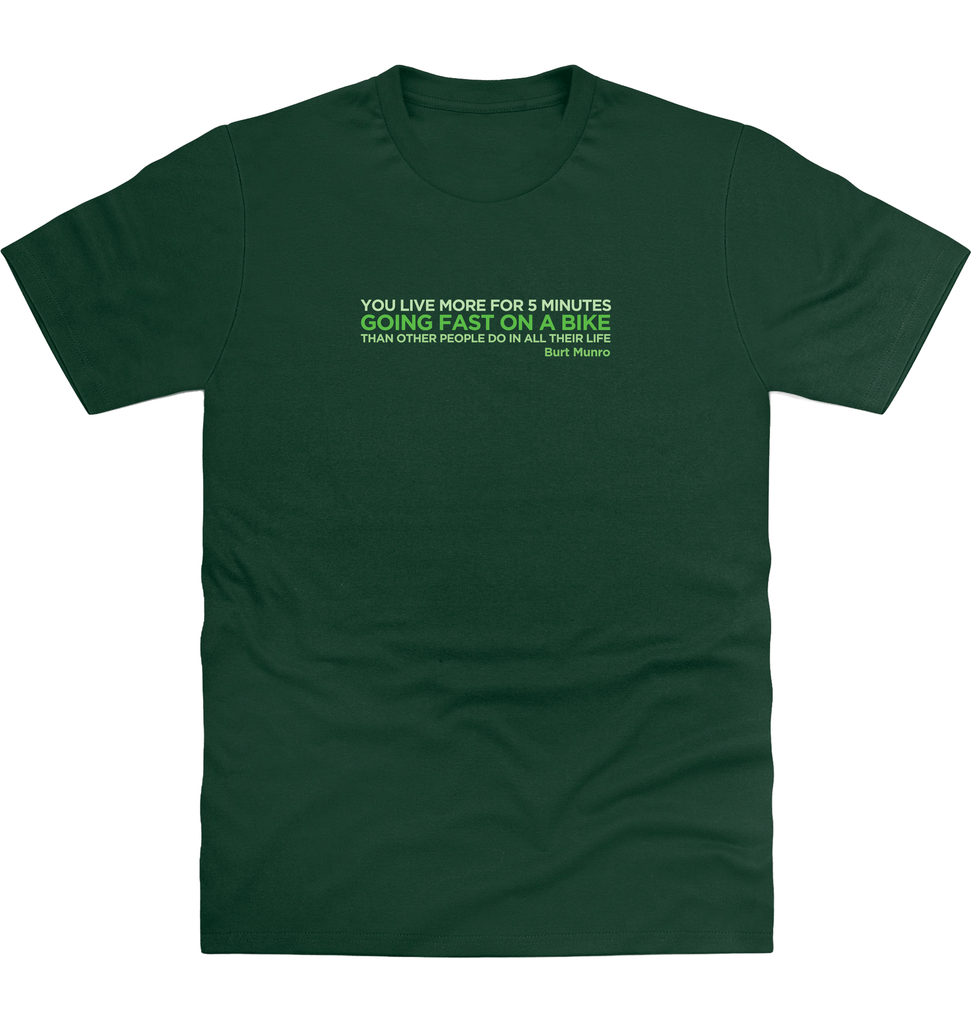 Bottle Green Printed T-shirt Front